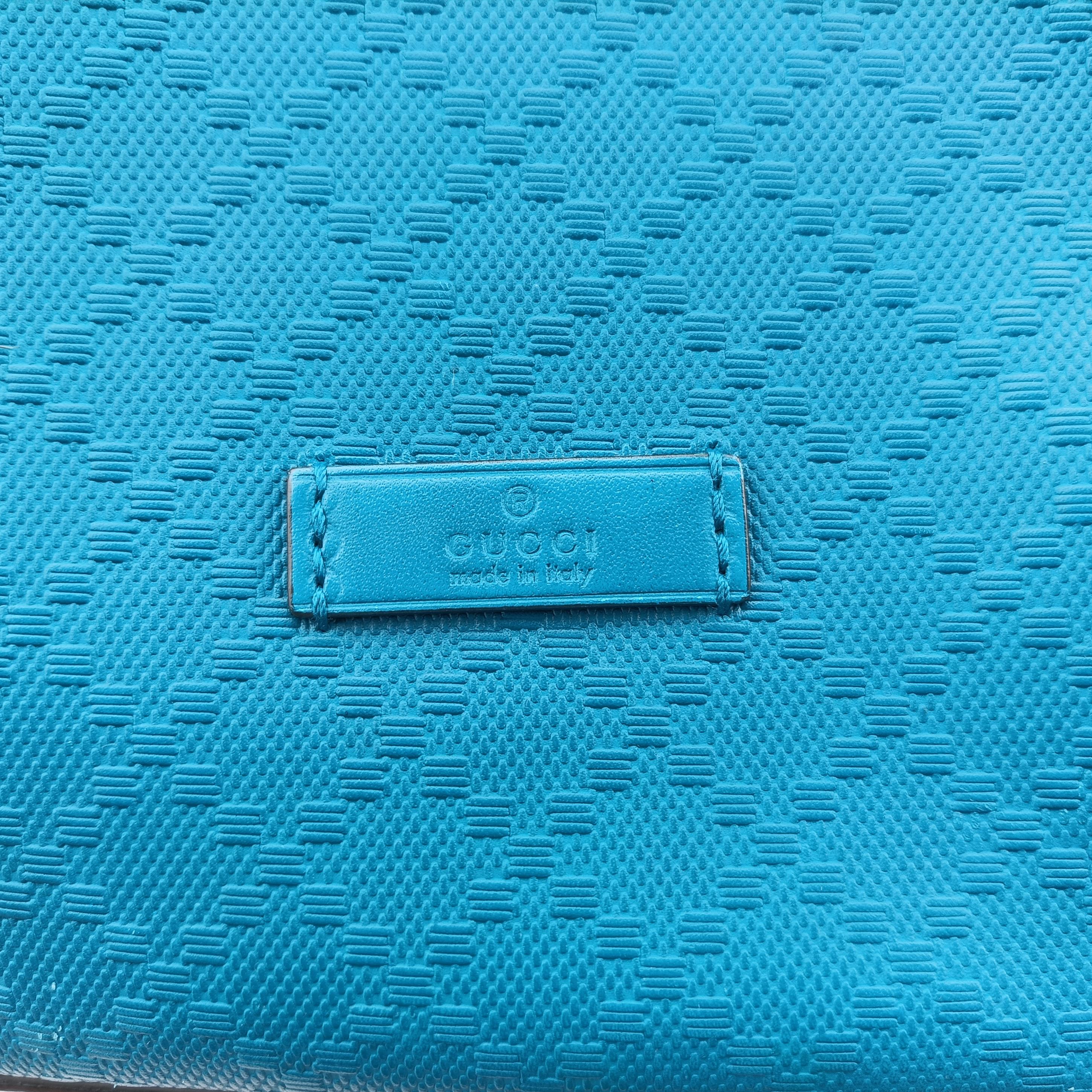 Bright Diamante Bucket Blue Leather 354229 I016928133ブライトディアマンテ バケット ブルー レザー 354229 I016928133