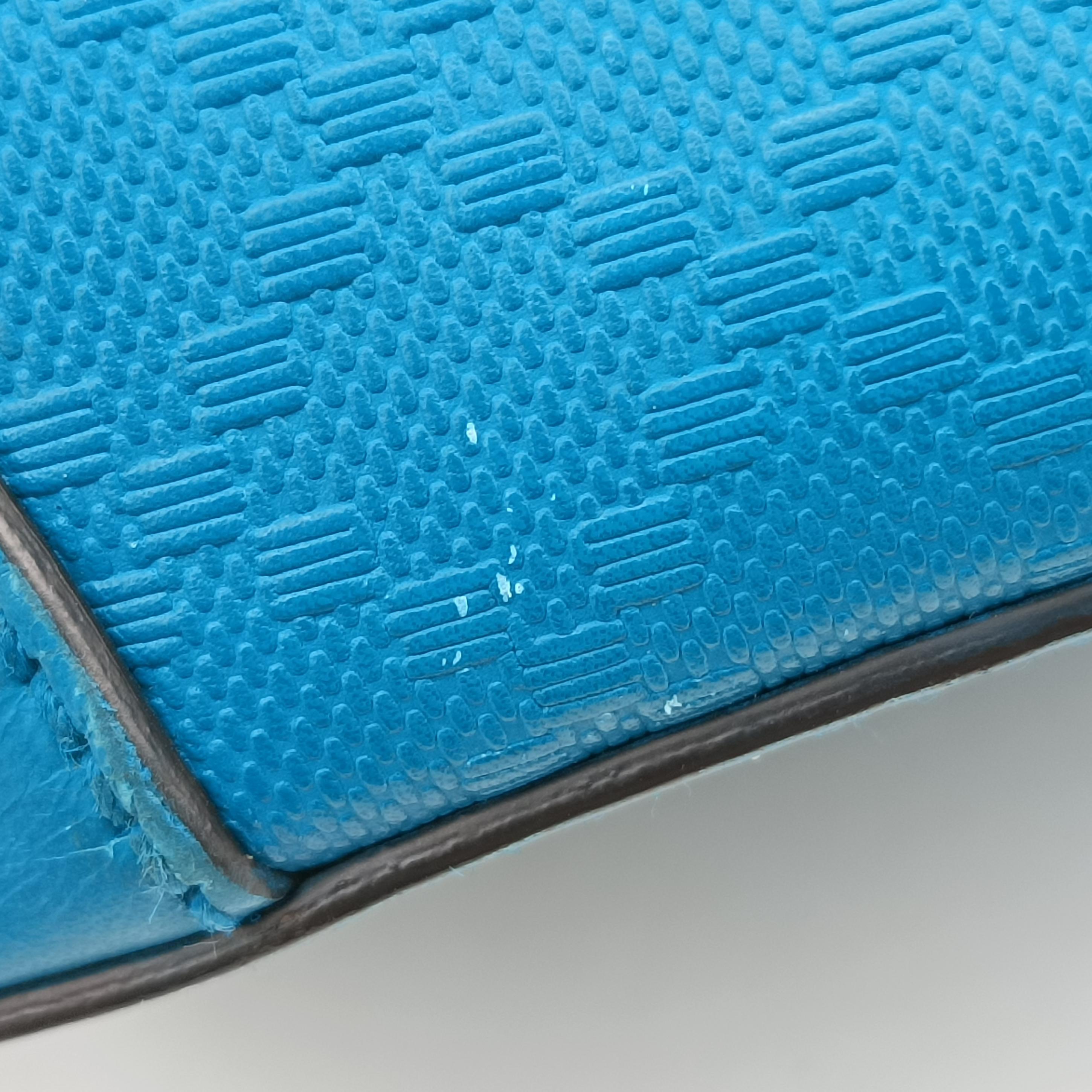 Bright Diamante Bucket Blue Leather 354229 I016928133ブライトディアマンテ バケット ブルー レザー 354229 I016928133