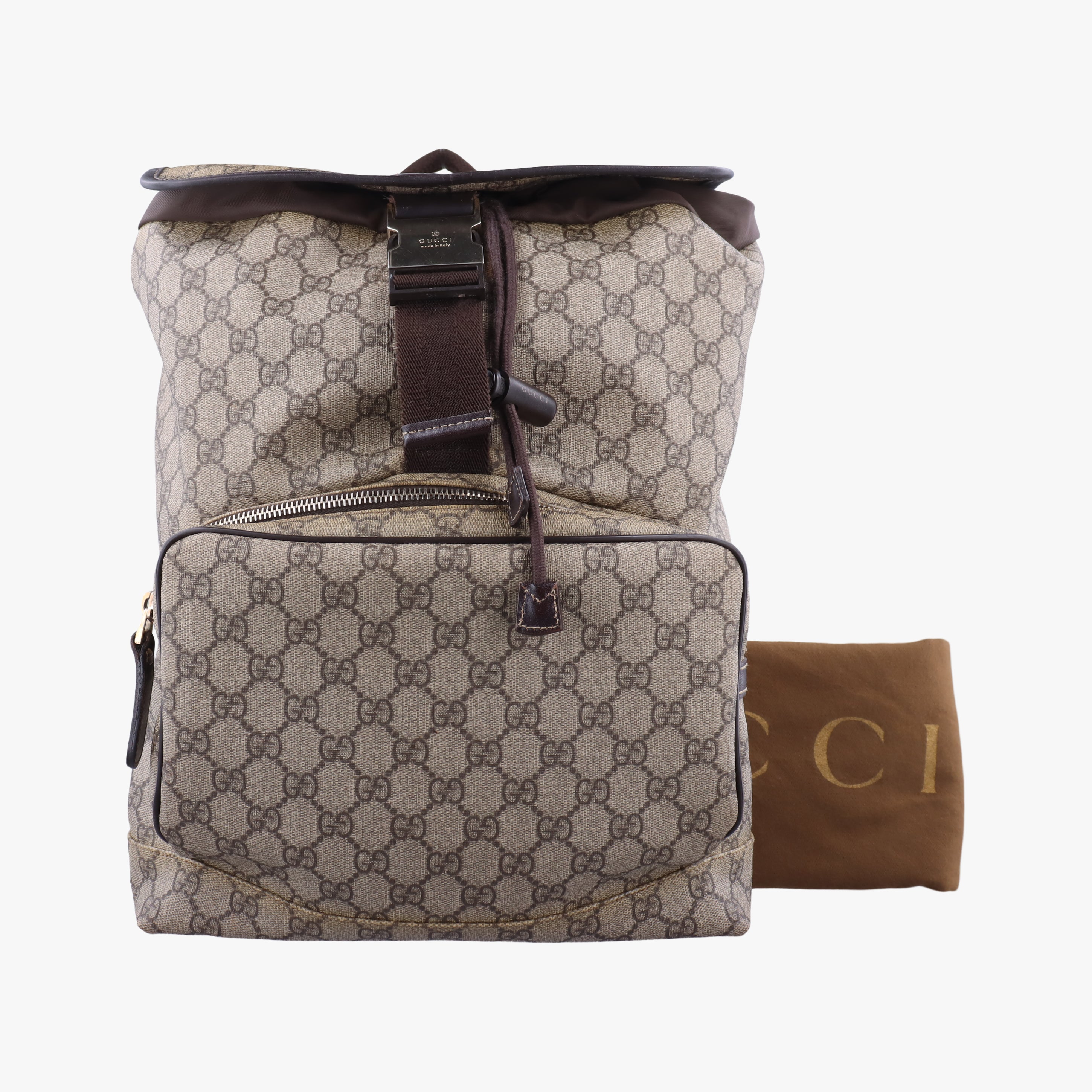 GG Supreme Brown PVC coated canvas 246103 H011979537GGスプリーム ブラウン PVCコーティングキャンバス 246103 H011979537