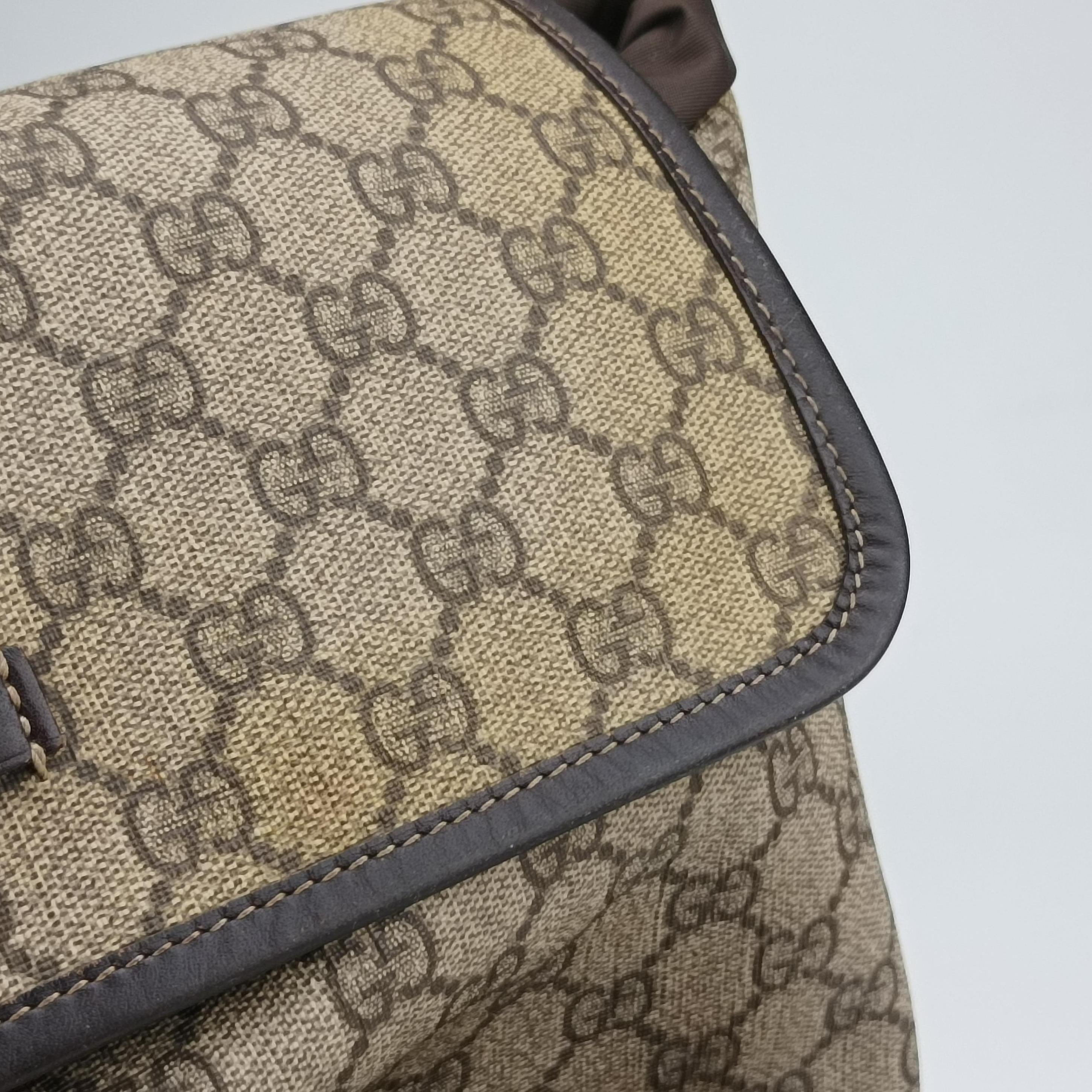 GG Supreme Brown PVC coated canvas 246103 H011979537GGスプリーム ブラウン PVCコーティングキャンバス 246103 H011979537