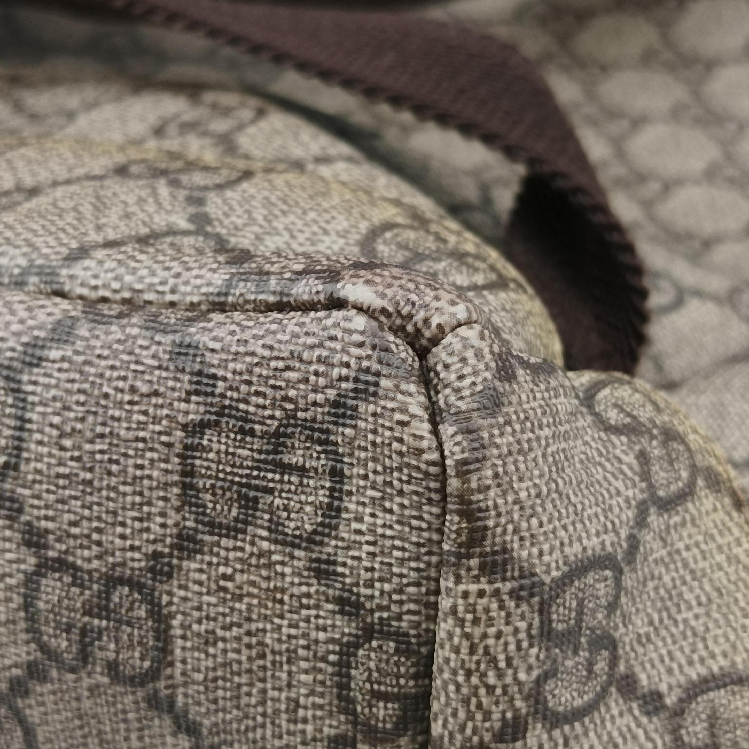 GG Supreme Brown PVC coated canvas 246103 H011979537GGスプリーム ブラウン PVCコーティングキャンバス 246103 H011979537