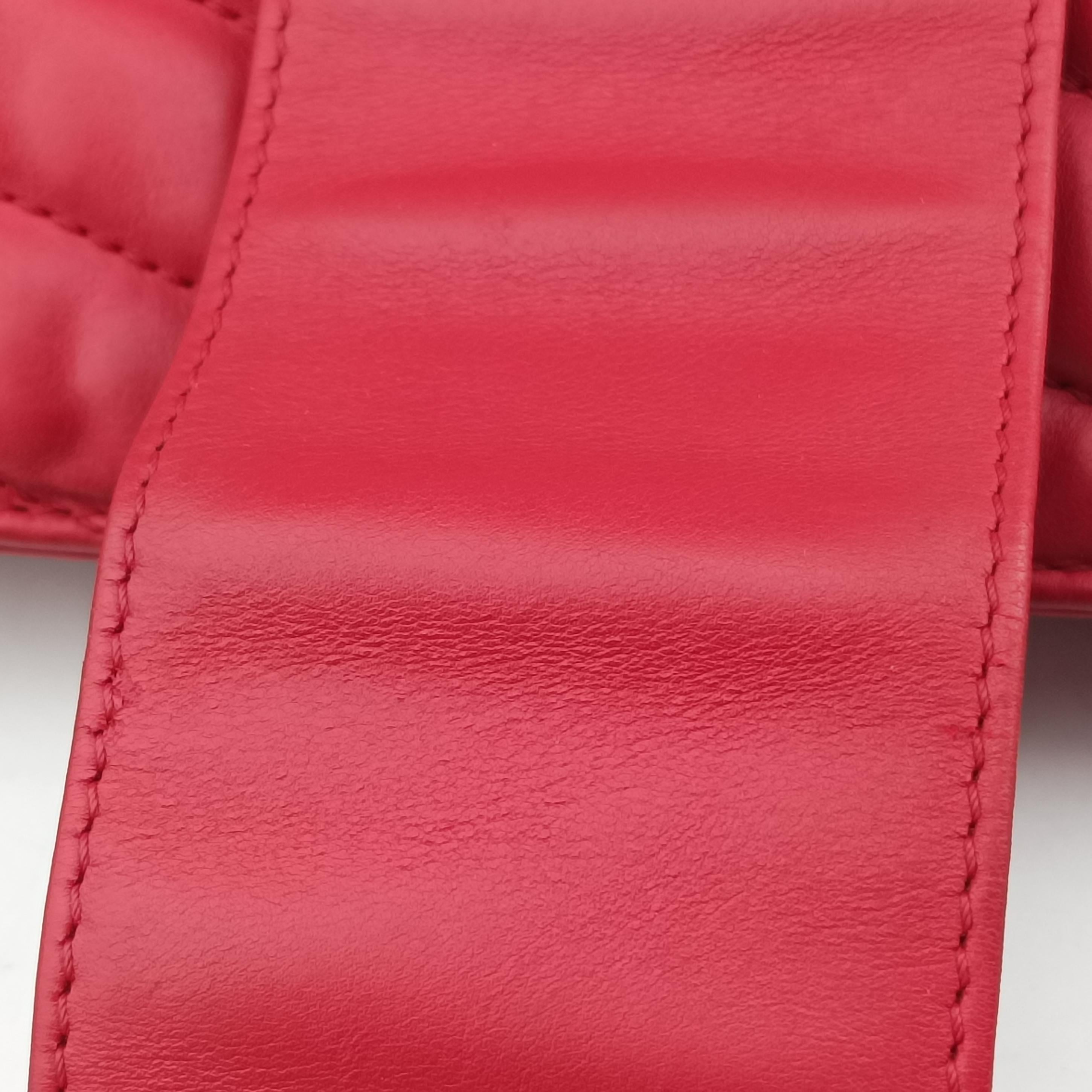 gabrielle Accordion Tote Red Leather A66841 15665467ガブリエル アコーディオン トート レッド レザー A66841 15665467