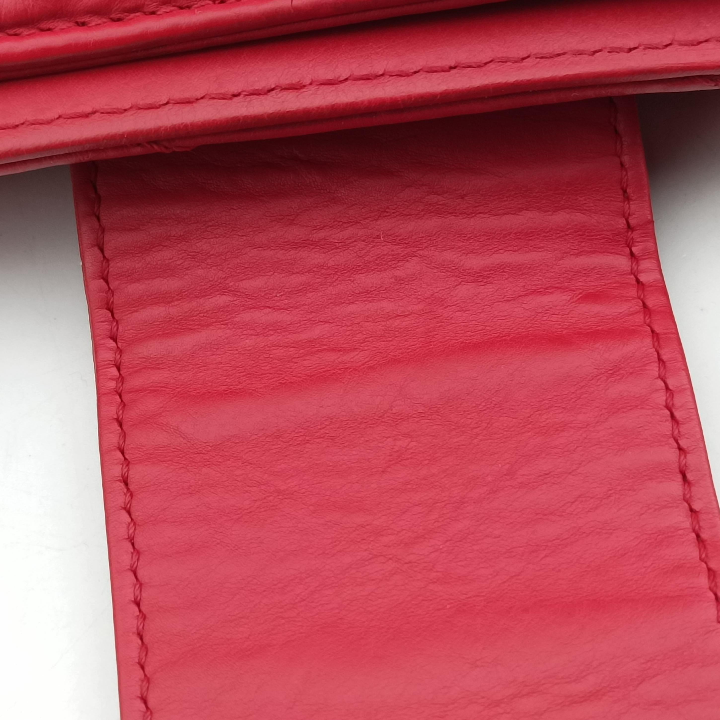 gabrielle Accordion Tote Red Leather A66841 15665467ガブリエル アコーディオン トート レッド レザー A66841 15665467