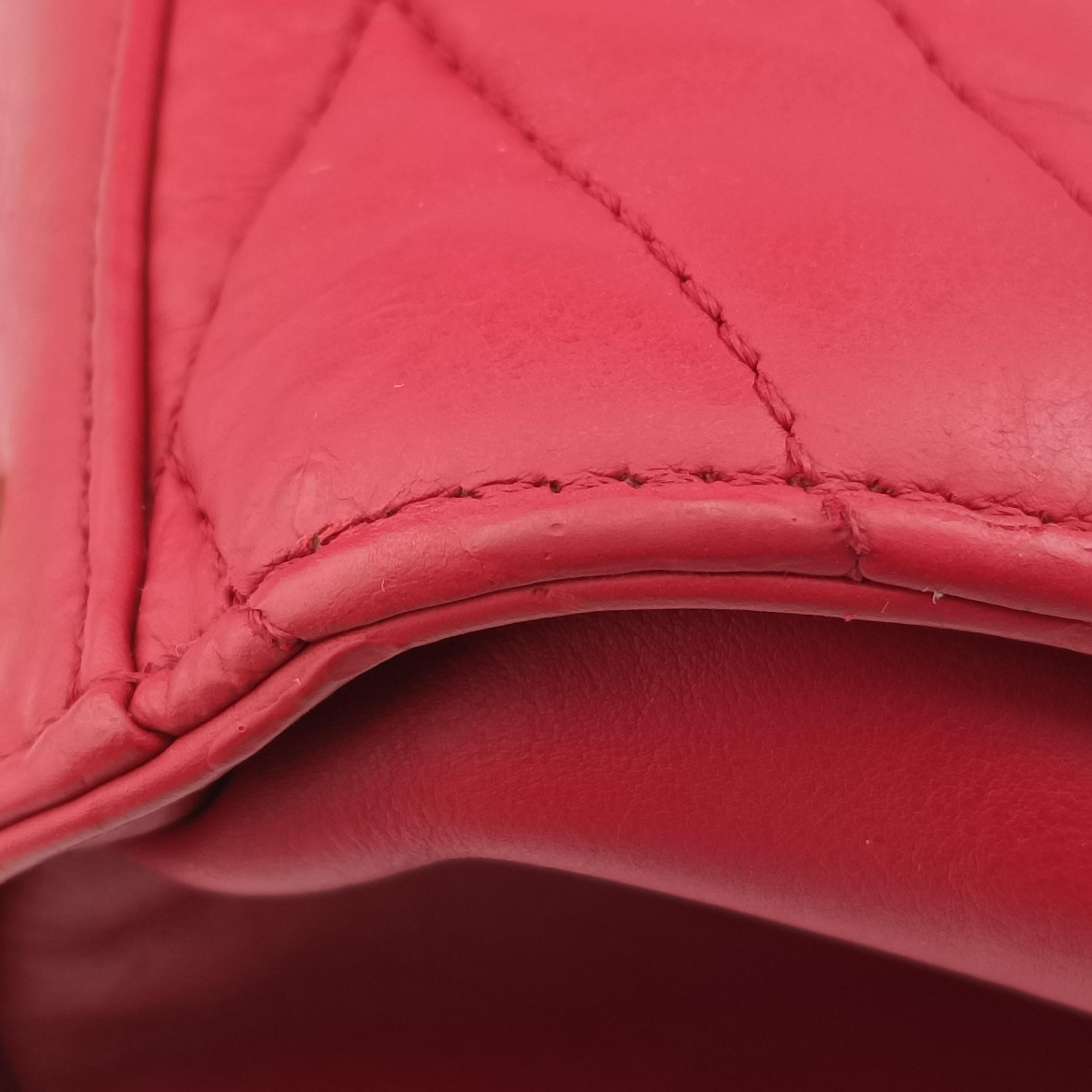 gabrielle Accordion Tote Red Leather A66841 15665467ガブリエル アコーディオン トート レッド レザー A66841 15665467