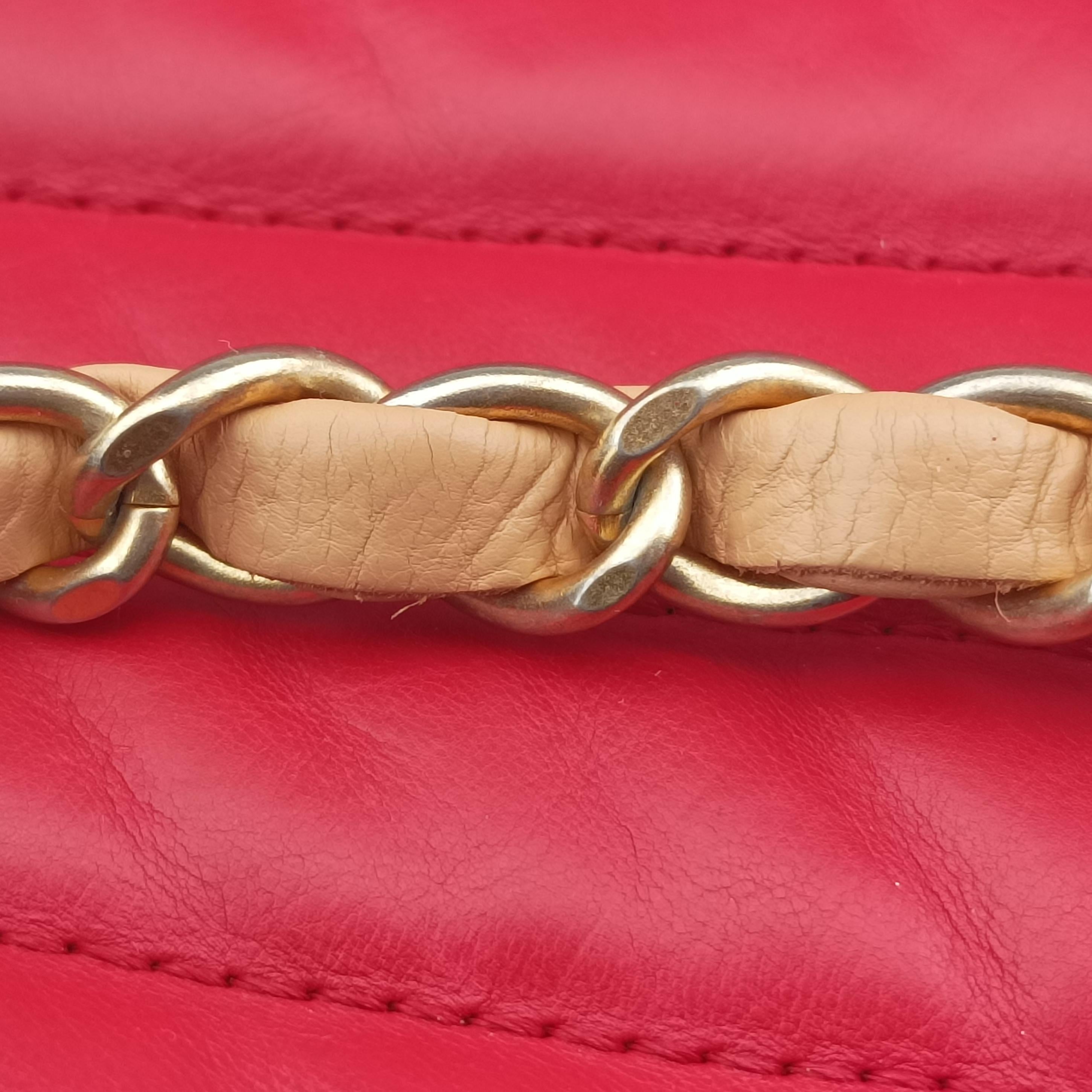 gabrielle Accordion Tote Red Leather A66841 15665467ガブリエル アコーディオン トート レッド レザー A66841 15665467