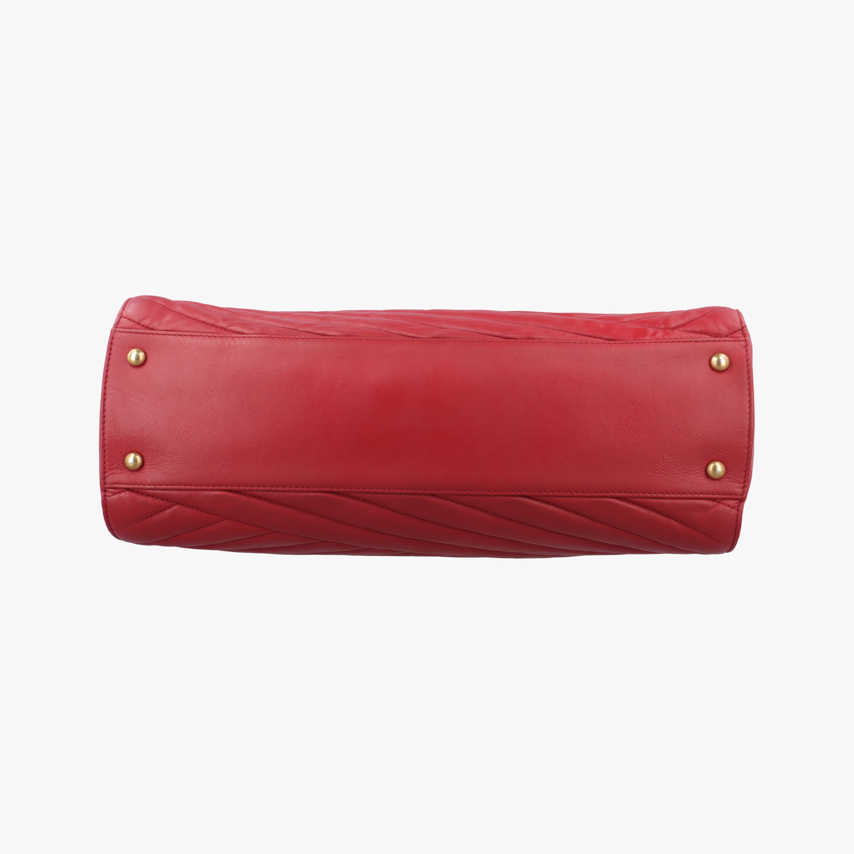 gabrielle Accordion Tote Red Leather A66841 15665467ガブリエル アコーディオン トート レッド レザー A66841 15665467