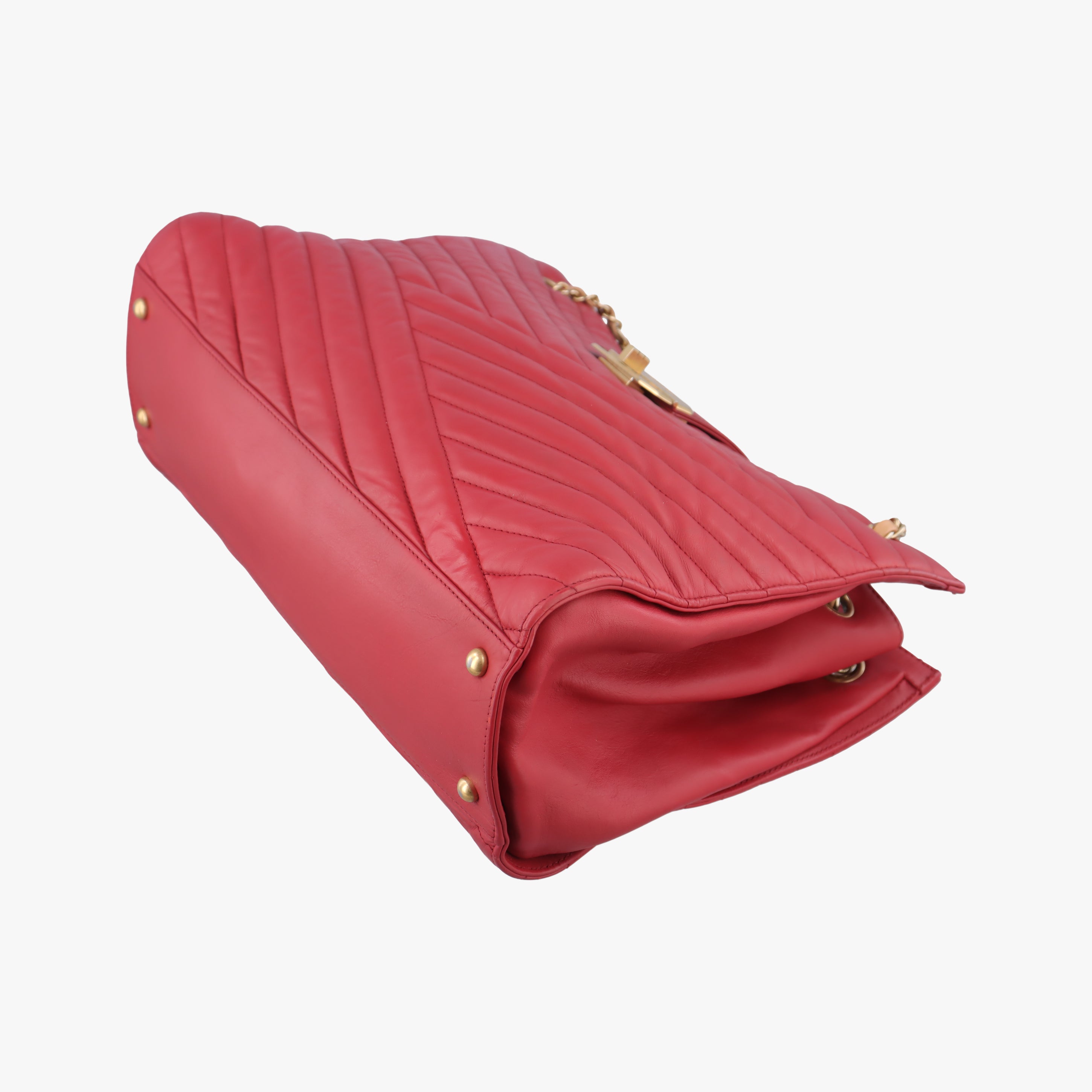 gabrielle Accordion Tote Red Leather A66841 15665467ガブリエル アコーディオン トート レッド レザー A66841 15665467