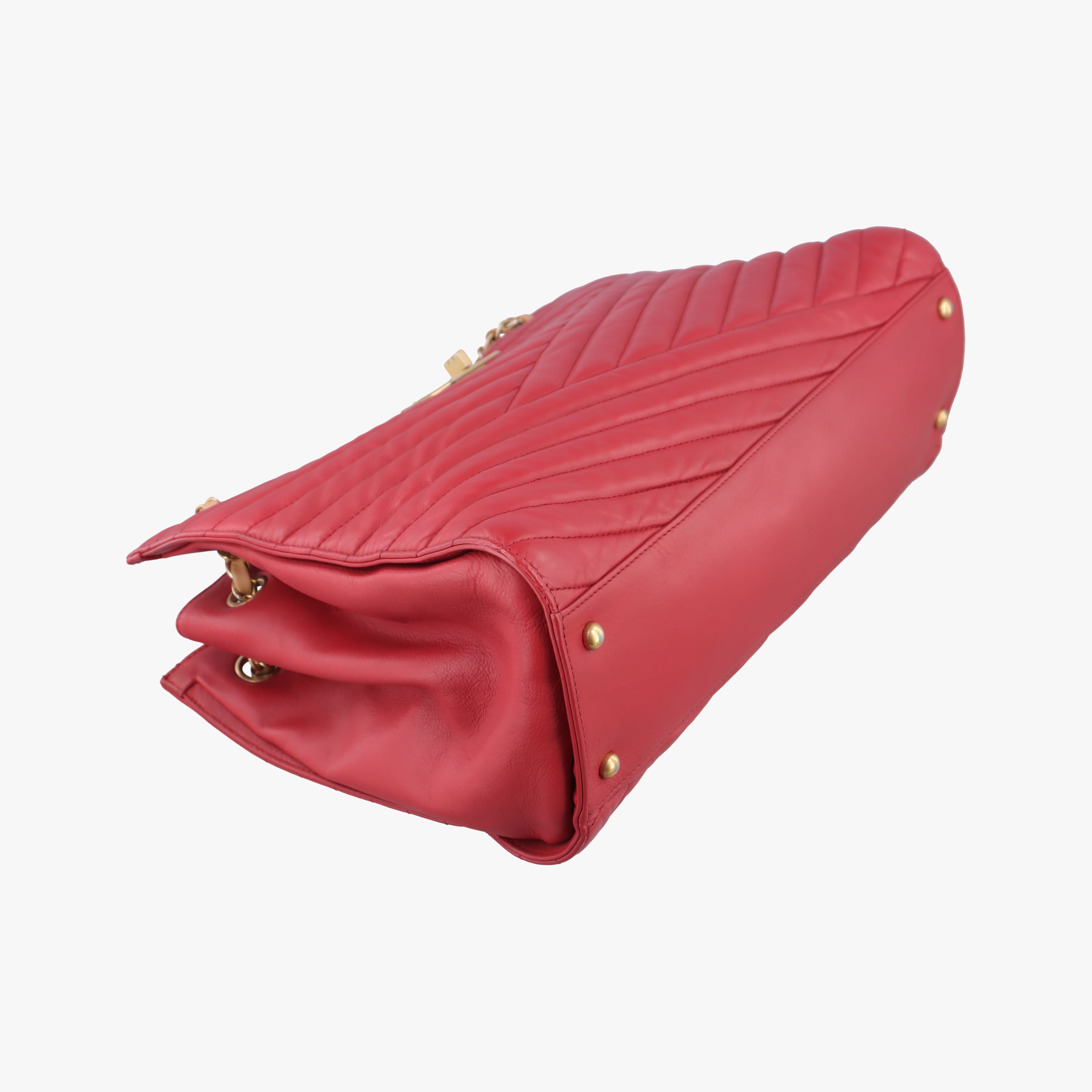 gabrielle Accordion Tote Red Leather A66841 15665467ガブリエル アコーディオン トート レッド レザー A66841 15665467