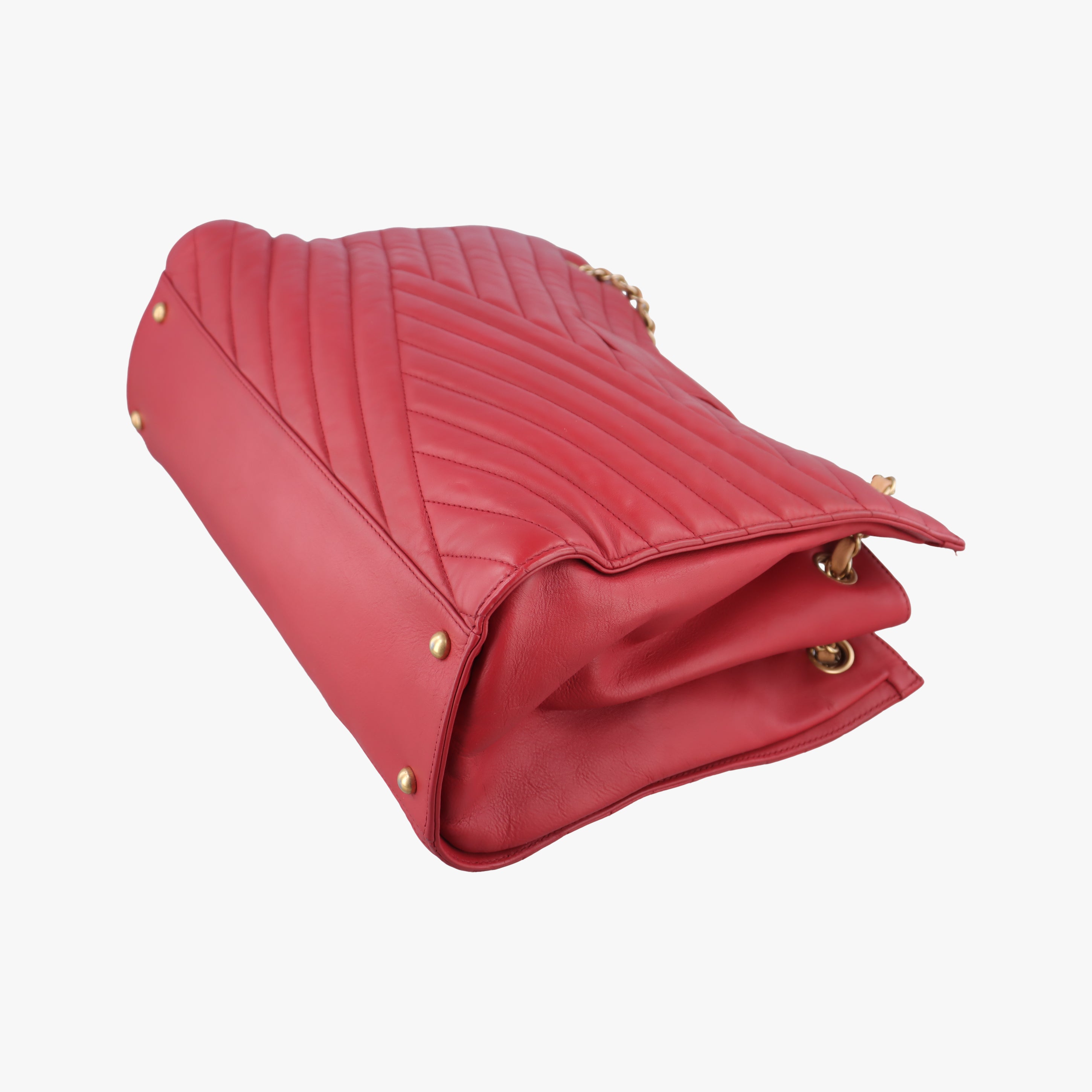 gabrielle Accordion Tote Red Leather A66841 15665467ガブリエル アコーディオン トート レッド レザー A66841 15665467