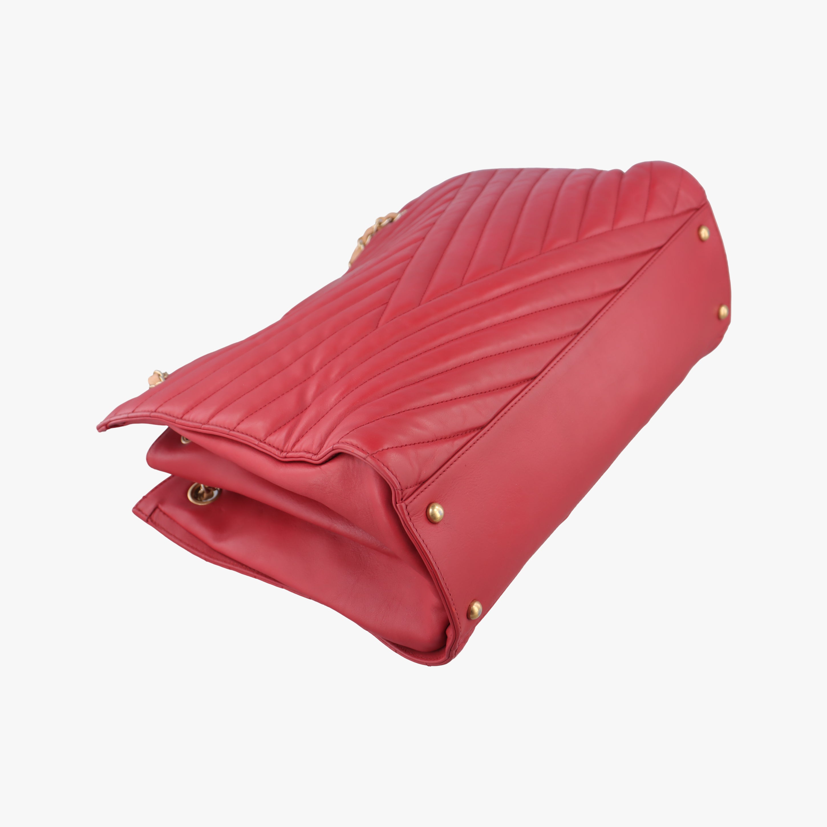 gabrielle Accordion Tote Red Leather A66841 15665467ガブリエル アコーディオン トート レッド レザー A66841 15665467