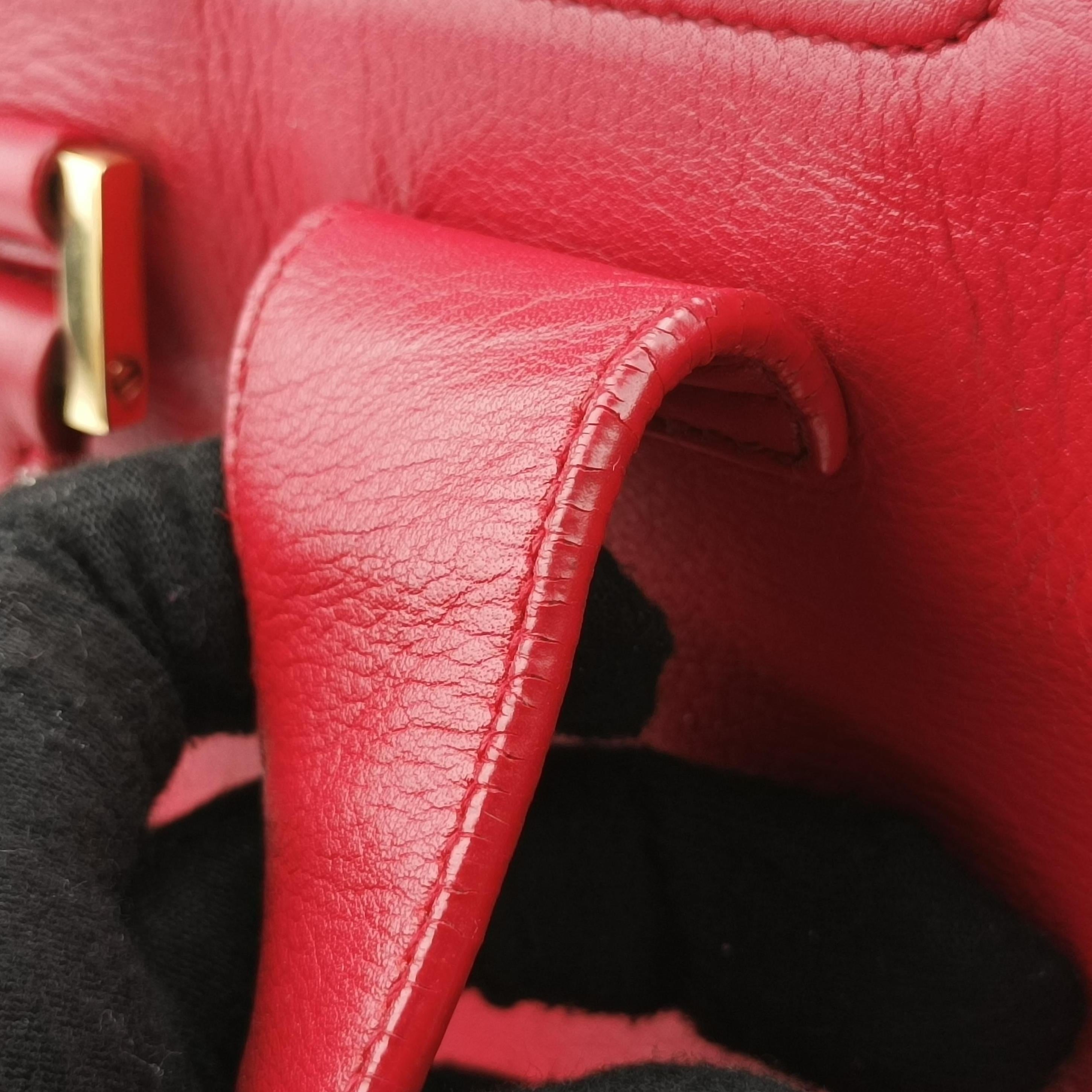 Y Ligne Petit Cabas Red Leather 311210 311210.213317Yライン プチカバス レッド レザー 311210 311210.213317