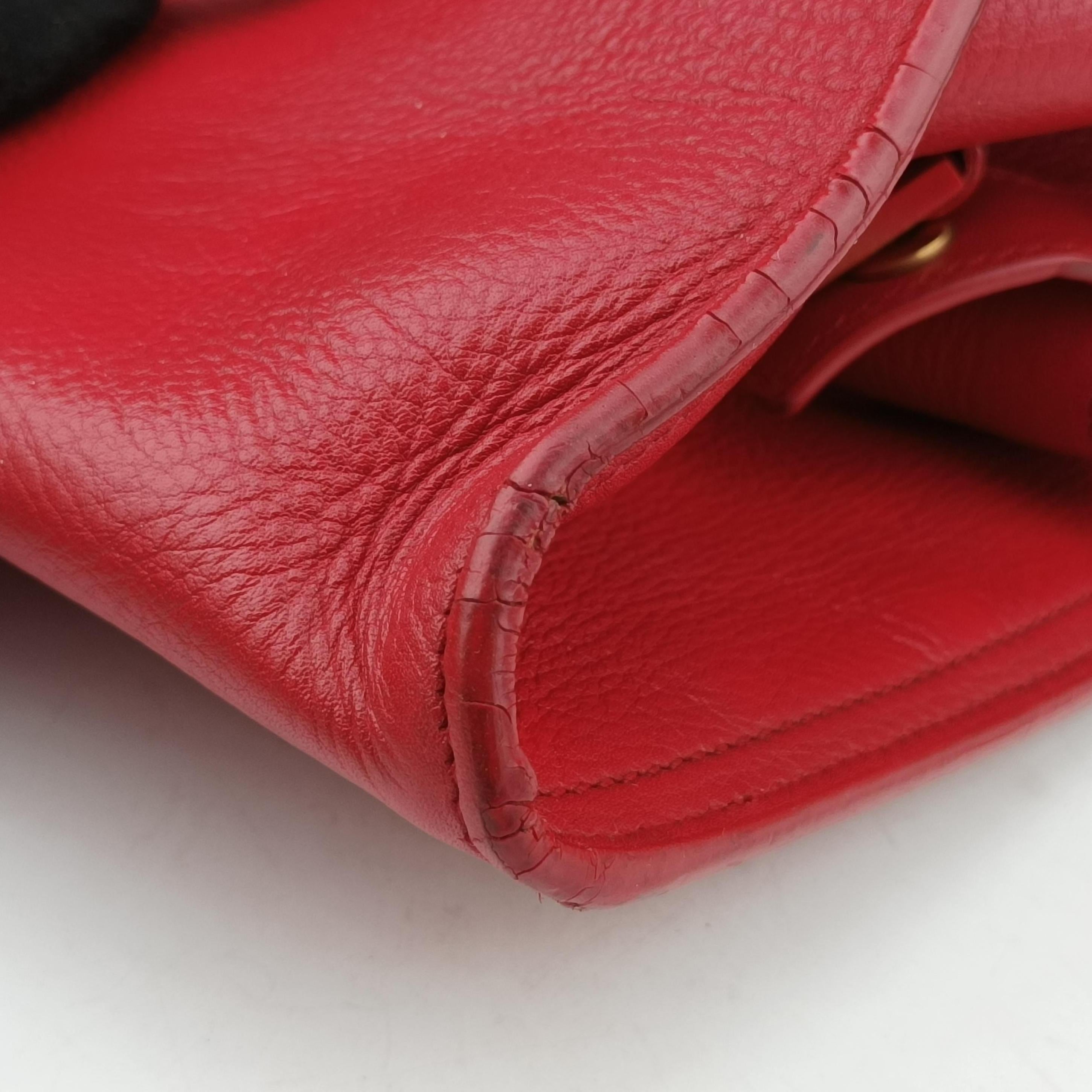 Y Ligne Petit Cabas Red Leather 311210 311210.213317Yライン プチカバス レッド レザー 311210 311210.213317