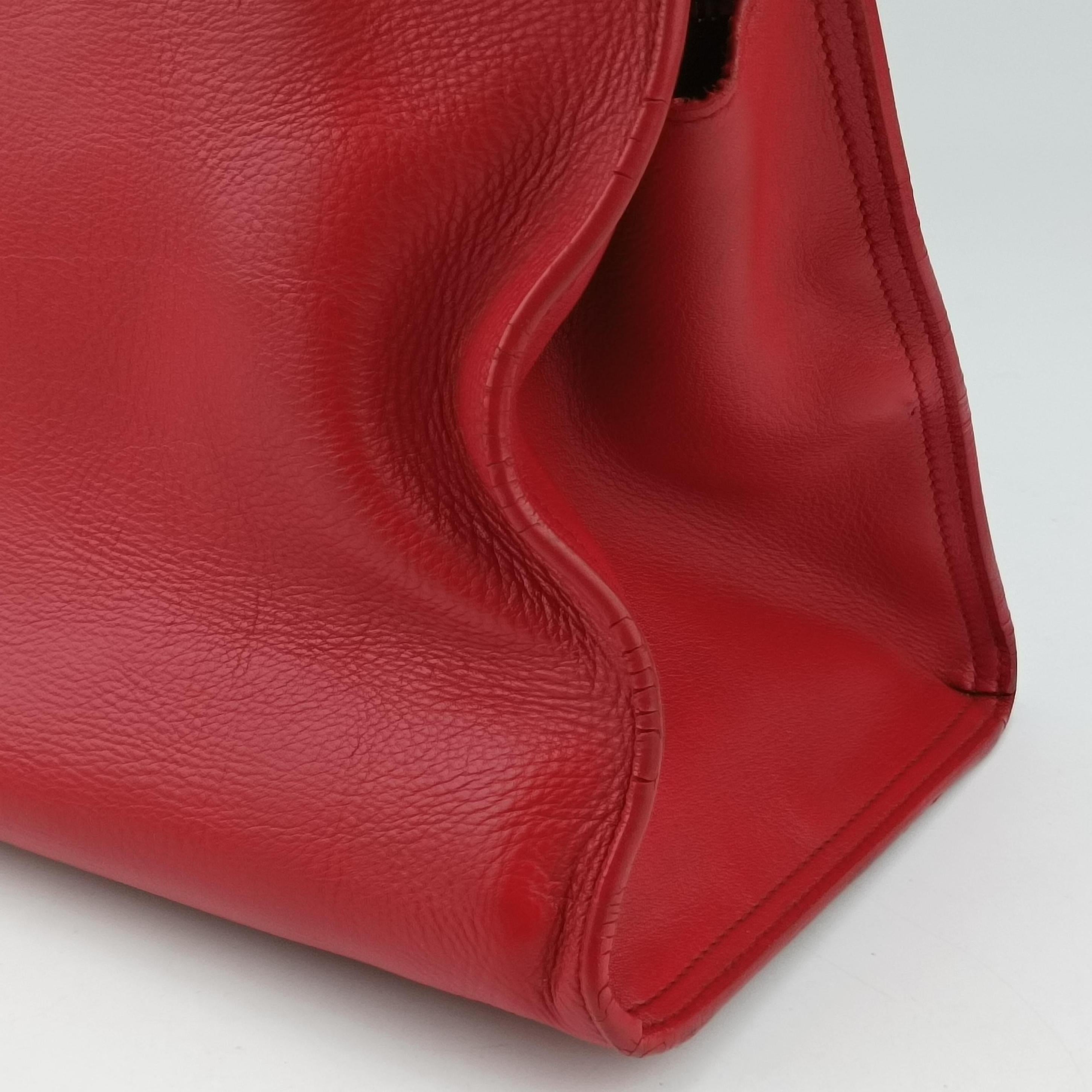 Y Ligne Petit Cabas Red Leather 311210 311210.213317Yライン プチカバス レッド レザー 311210 311210.213317