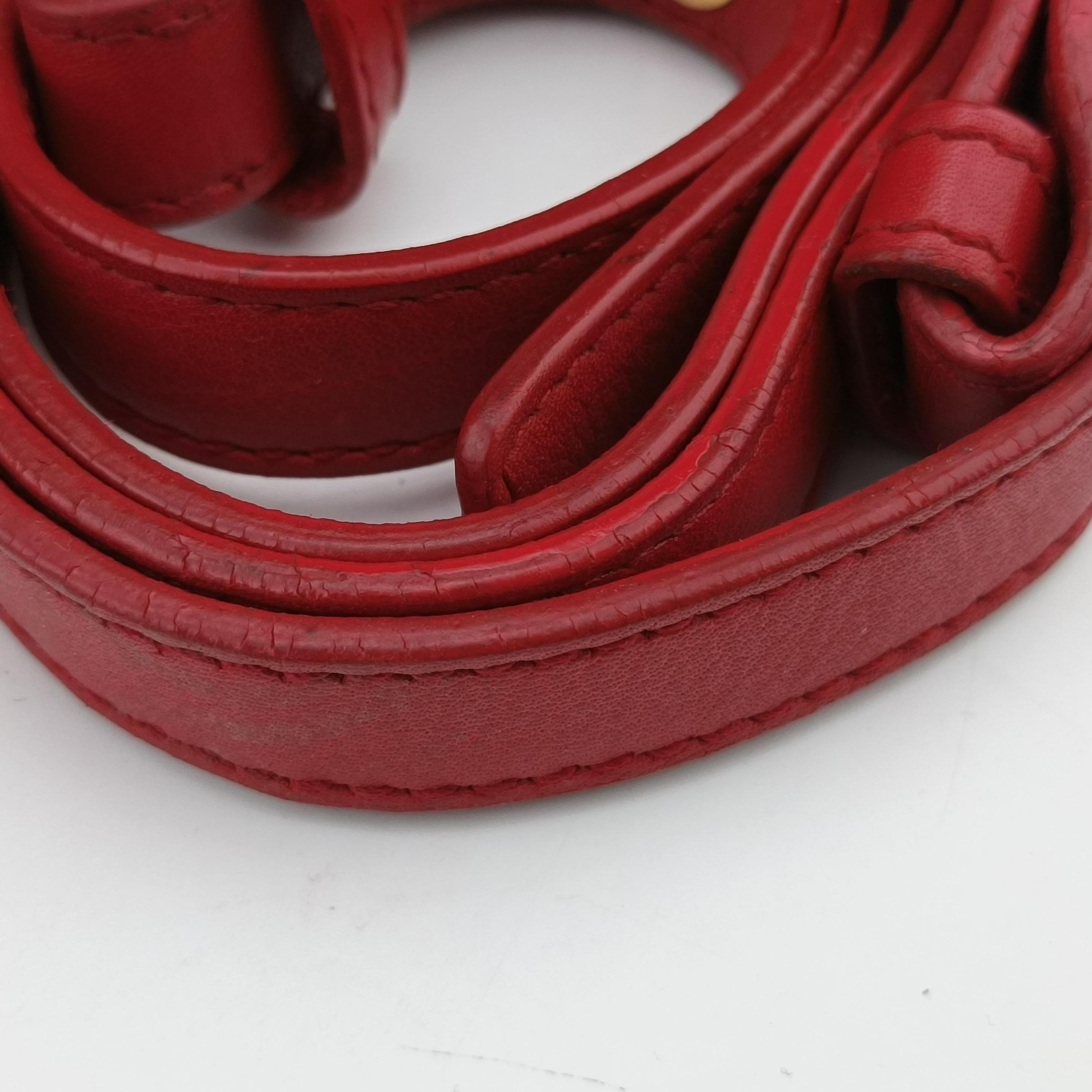 Y Ligne Petit Cabas Red Leather 311210 311210.213317Yライン プチカバス レッド レザー 311210 311210.213317