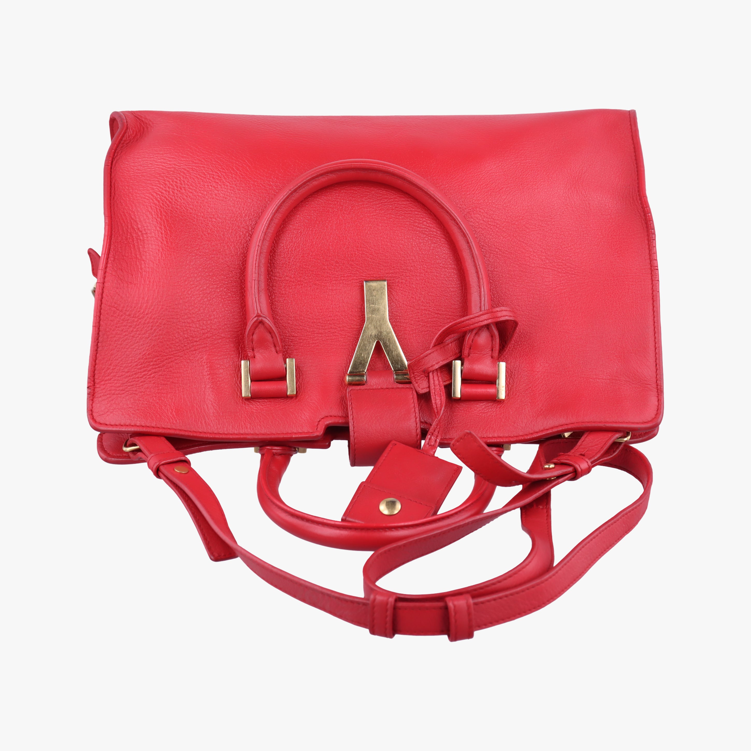 Y Ligne Petit Cabas Red Leather 311210 311210.213317Yライン プチカバス レッド レザー 311210 311210.213317