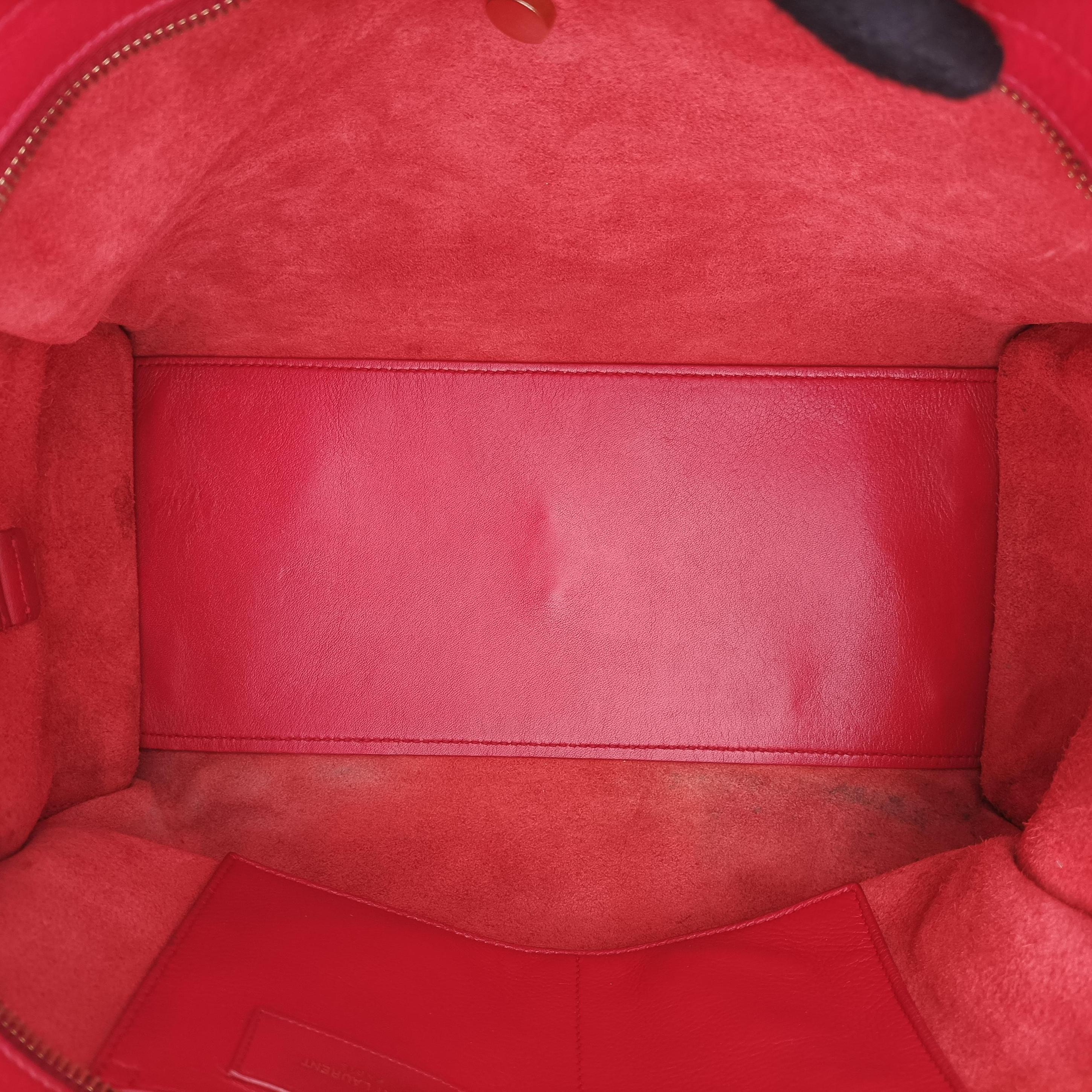 Y Ligne Petit Cabas Red Leather 311210 311210.213317Yライン プチカバス レッド レザー 311210 311210.213317