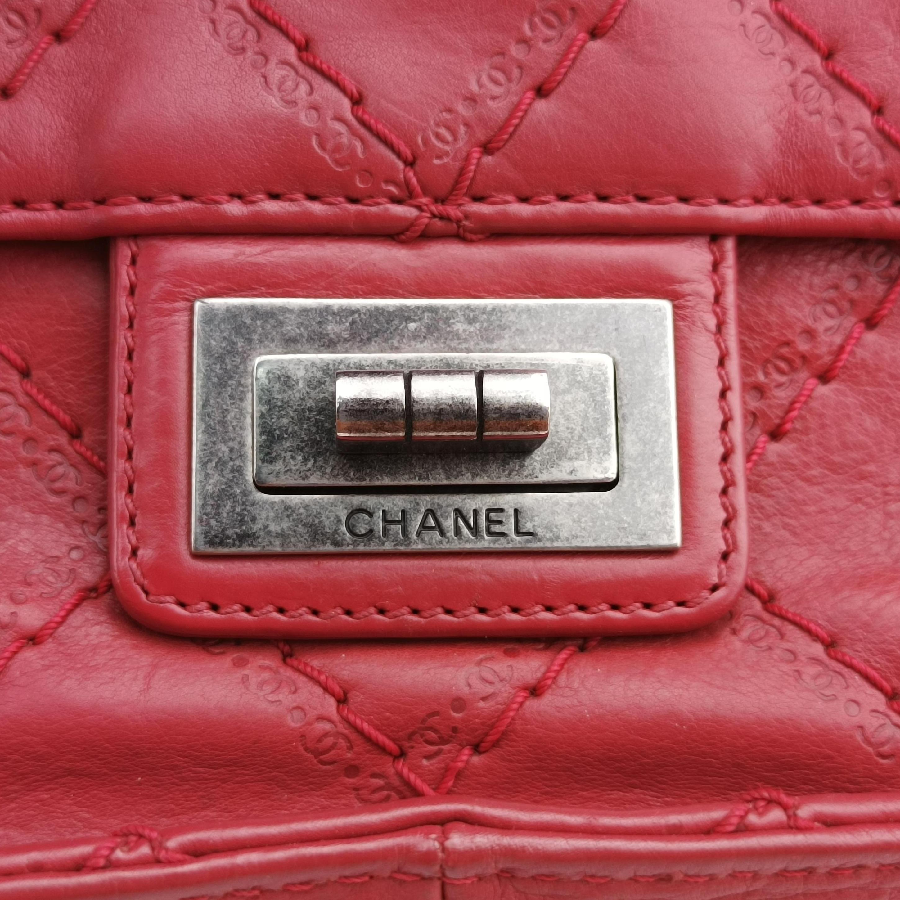 2.55 Matelasse Red Leather A66985 157999762.55 マトラッセ レッド レザー A66985 15799976