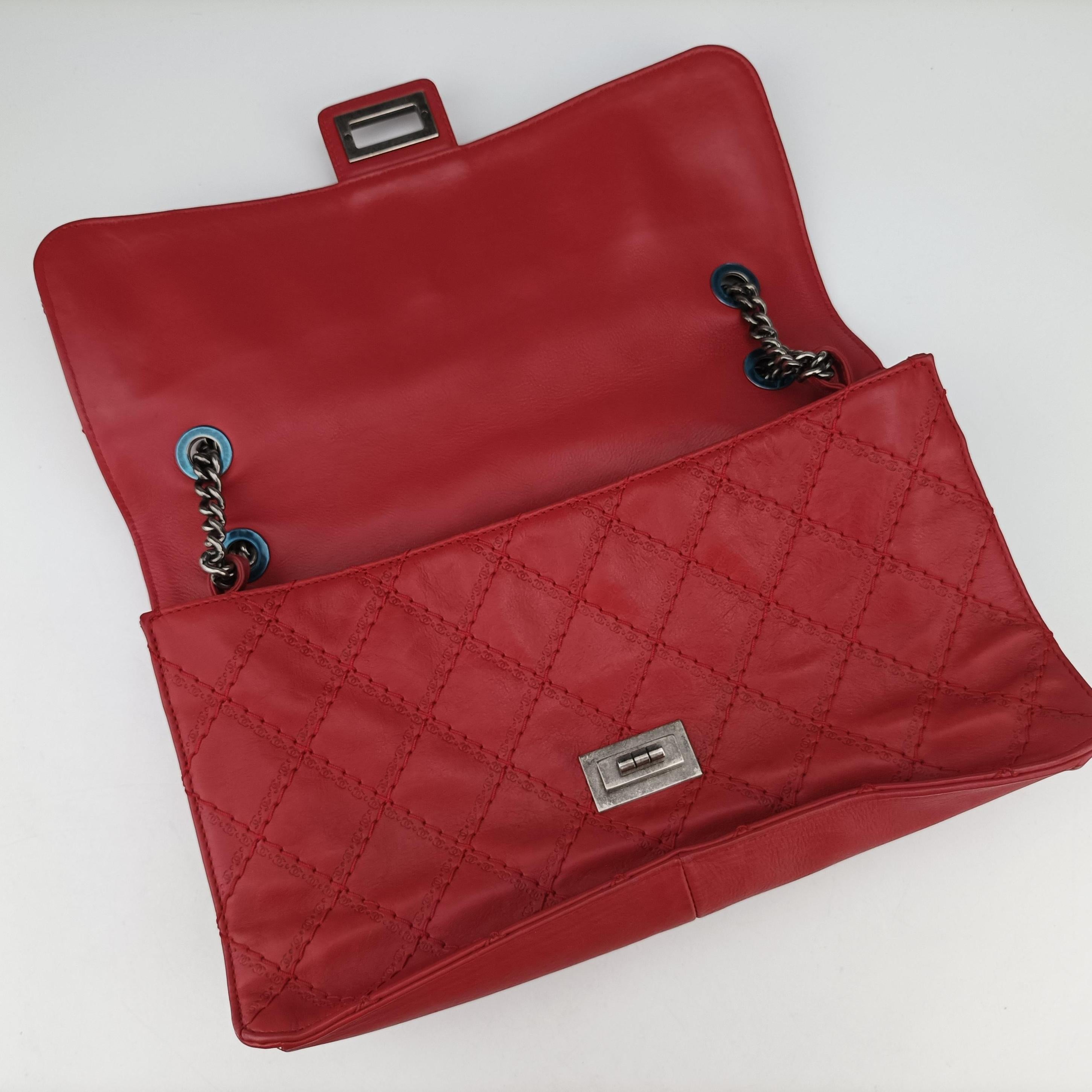 2.55 Matelasse Red Leather A66985 157999762.55 マトラッセ レッド レザー A66985 15799976