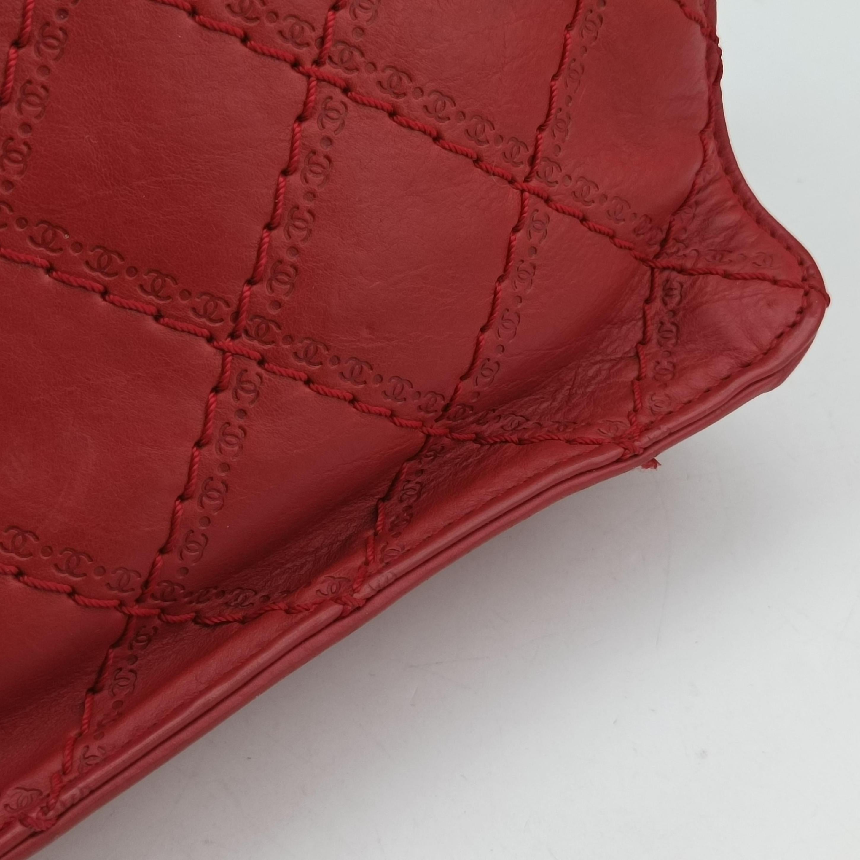 2.55 Matelasse Red Leather A66985 157999762.55 マトラッセ レッド レザー A66985 15799976