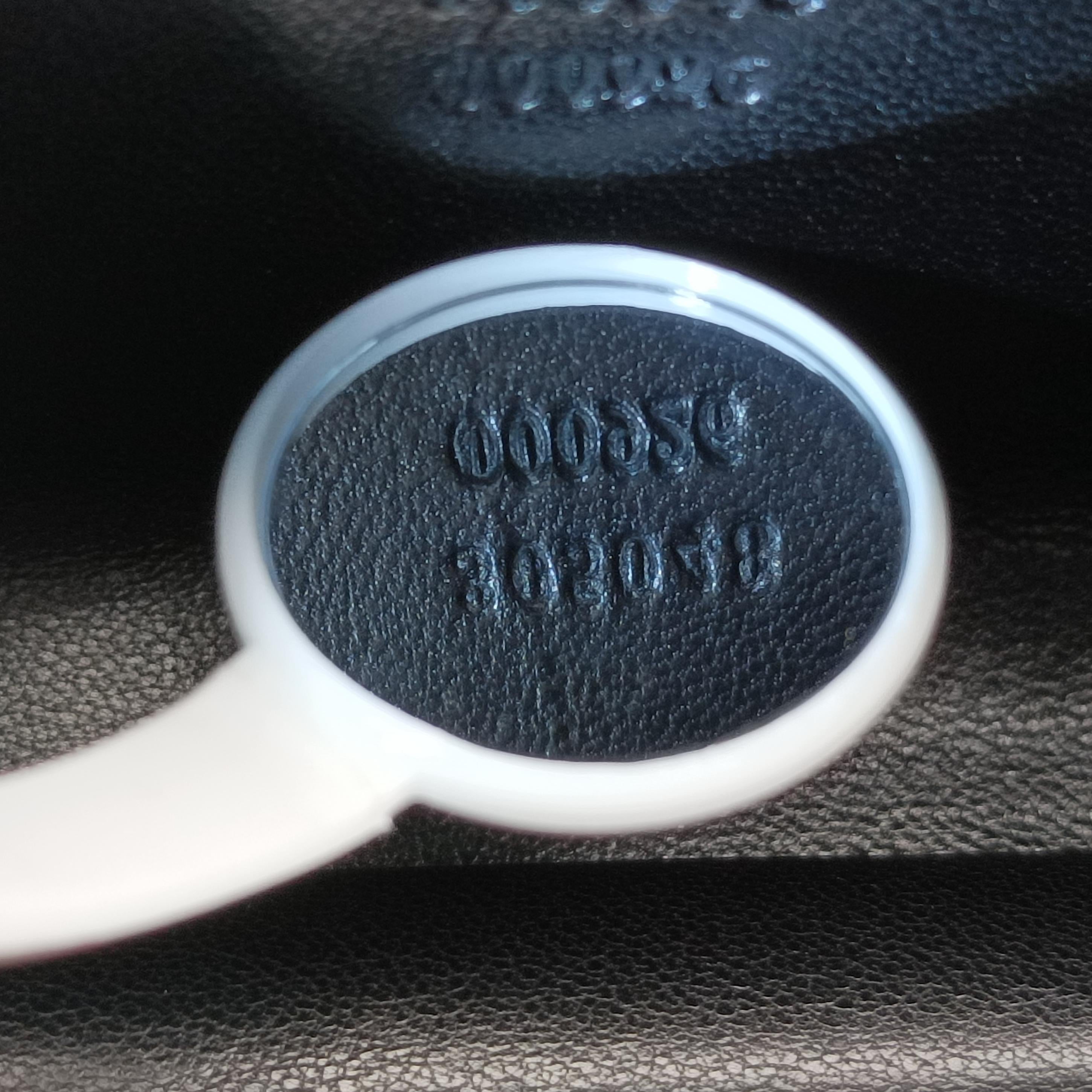 Knuckle Duster Black×white Leather×ponyhair 305048 000926ナックルダスター ブラック×ホワイト レザー×ハラコ 305048 000926