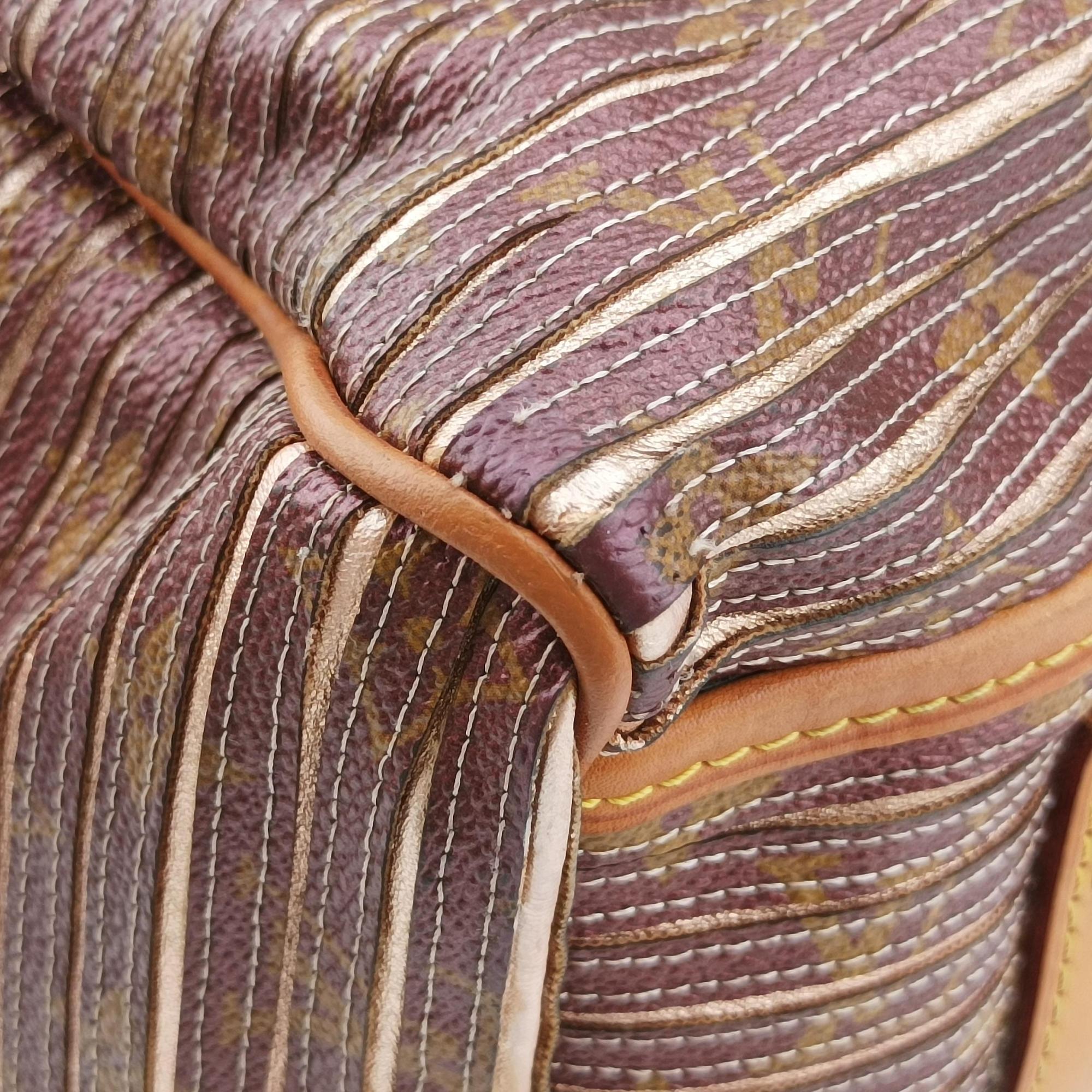 Eden Speedy Bandouliere 30 beige×PECHE Monogram Eden Canvas M40357 Lot number unknownエデン スピーディ バンドリエール30 ベージュ×ペッシュ モノグラム エデン キャンバス M40357 製番不明