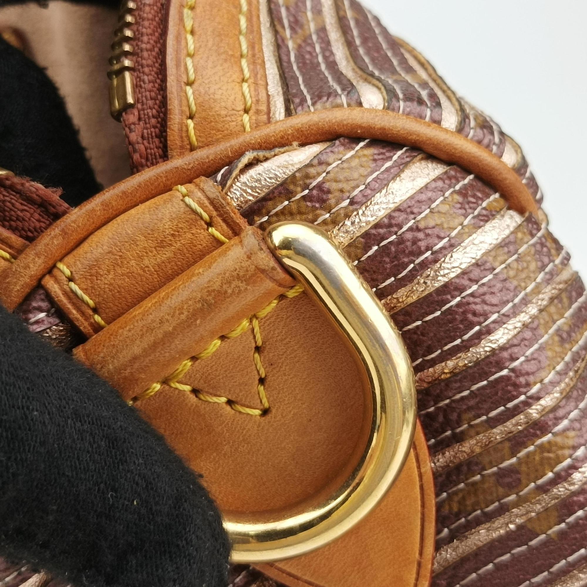 Eden Speedy Bandouliere 30 beige×PECHE Monogram Eden Canvas M40357 Lot number unknownエデン スピーディ バンドリエール30 ベージュ×ペッシュ モノグラム エデン キャンバス M40357 製番不明