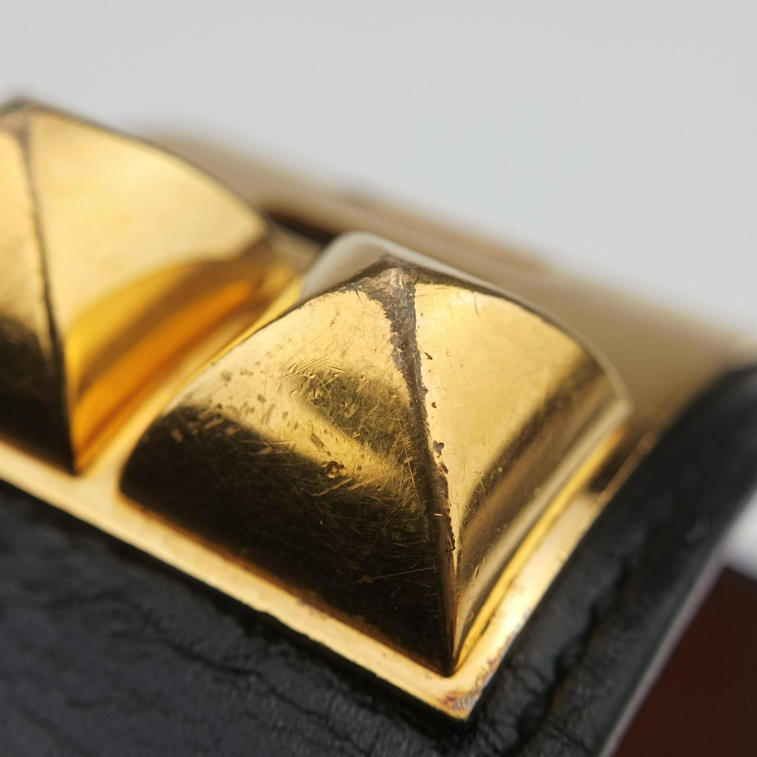 Collier de Chien Black×golden Leather × GP L T NM 012 NNコリエ ド シアン ブラック×ゴールド レザー×GP L T NM 012 NN