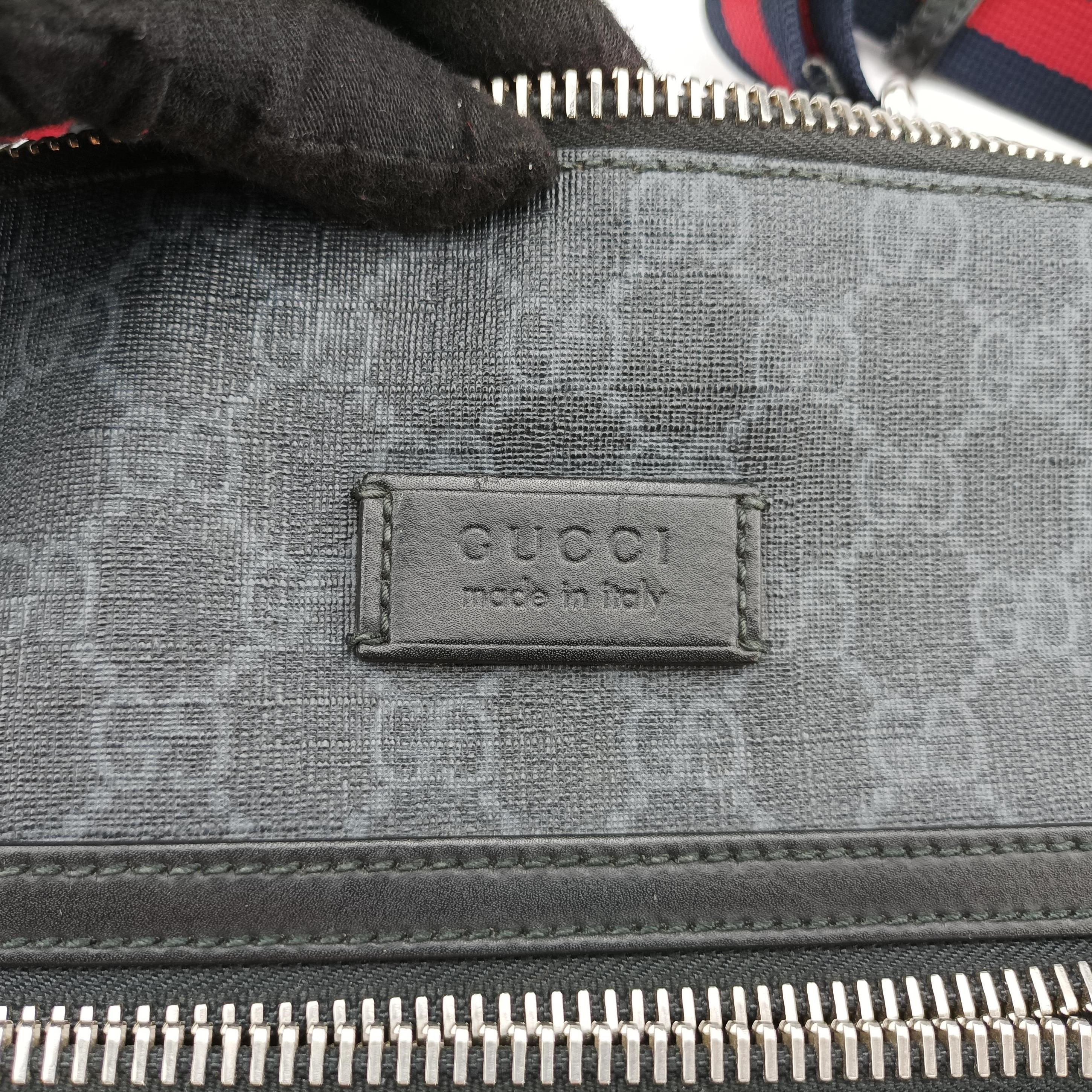 GG Supreme Messenger Black PVC coated canvas 474137 D022555493GGスプリーム メッセンジャー ブラック PVCコーティングキャンバス 474137 D022555493