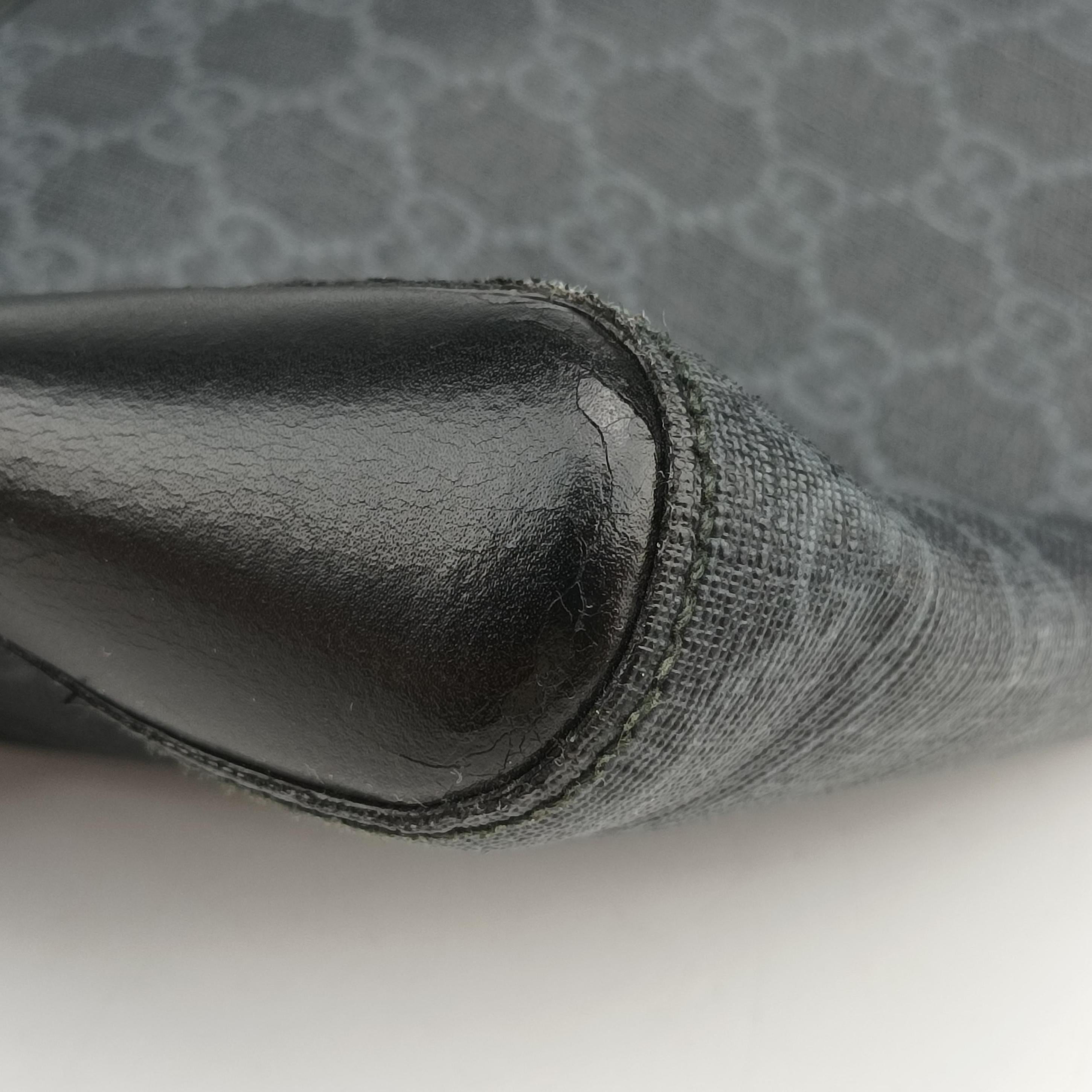 GG Supreme Messenger Black PVC coated canvas 474137 D022555493GGスプリーム メッセンジャー ブラック PVCコーティングキャンバス 474137 D022555493