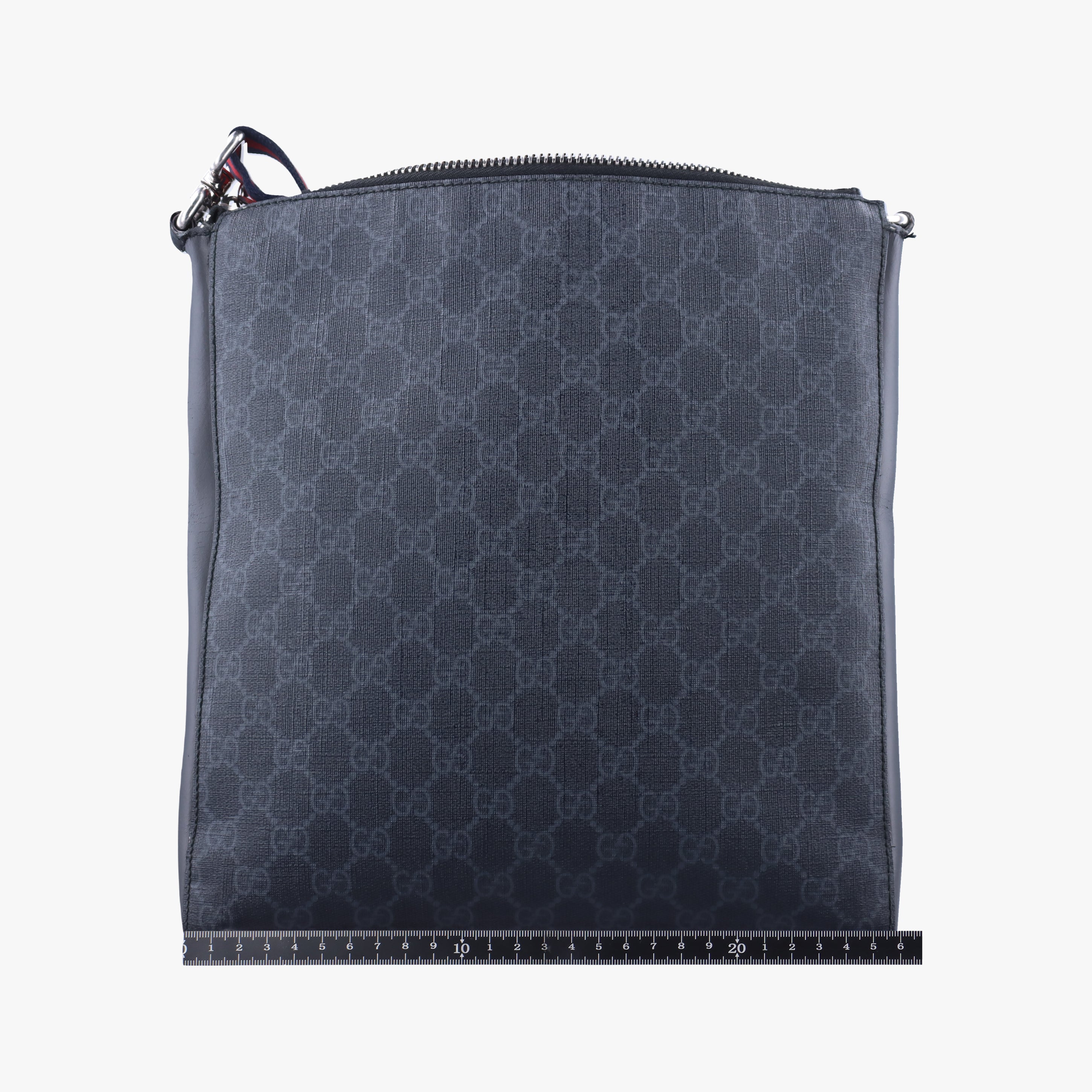 GG Supreme Messenger Black PVC coated canvas 474137 D022555493GGスプリーム メッセンジャー ブラック PVCコーティングキャンバス 474137 D022555493