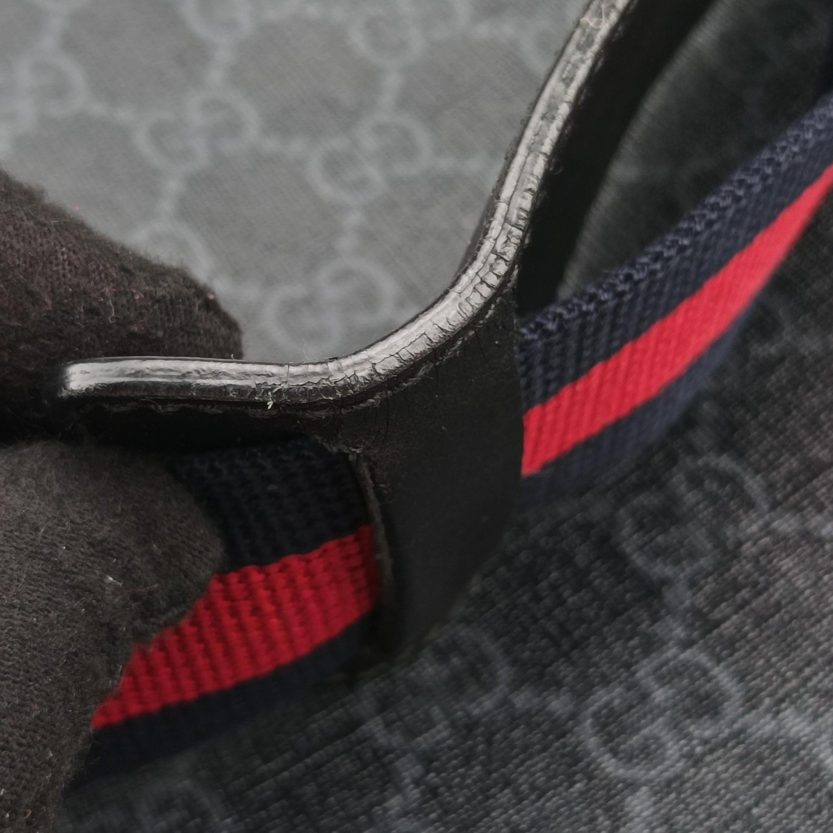 GG Supreme Messenger Black PVC coated canvas 474137 D022555493GGスプリーム メッセンジャー ブラック PVCコーティングキャンバス 474137 D022555493