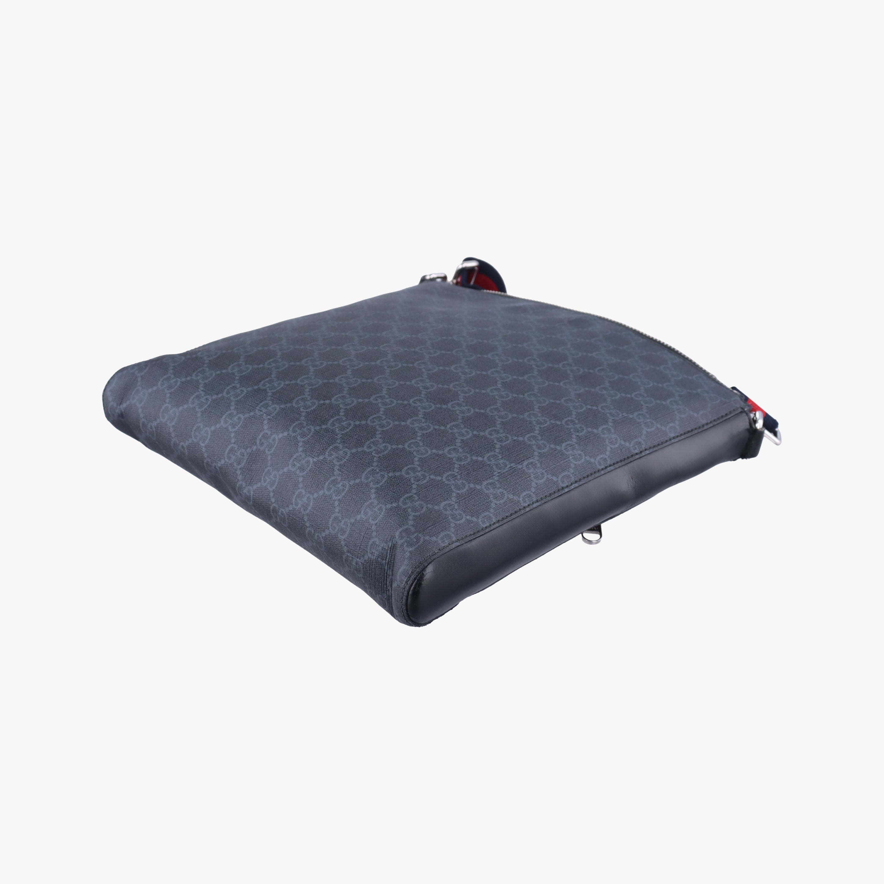 GG Supreme Messenger Black PVC coated canvas 474137 D022555493GGスプリーム メッセンジャー ブラック PVCコーティングキャンバス 474137 D022555493