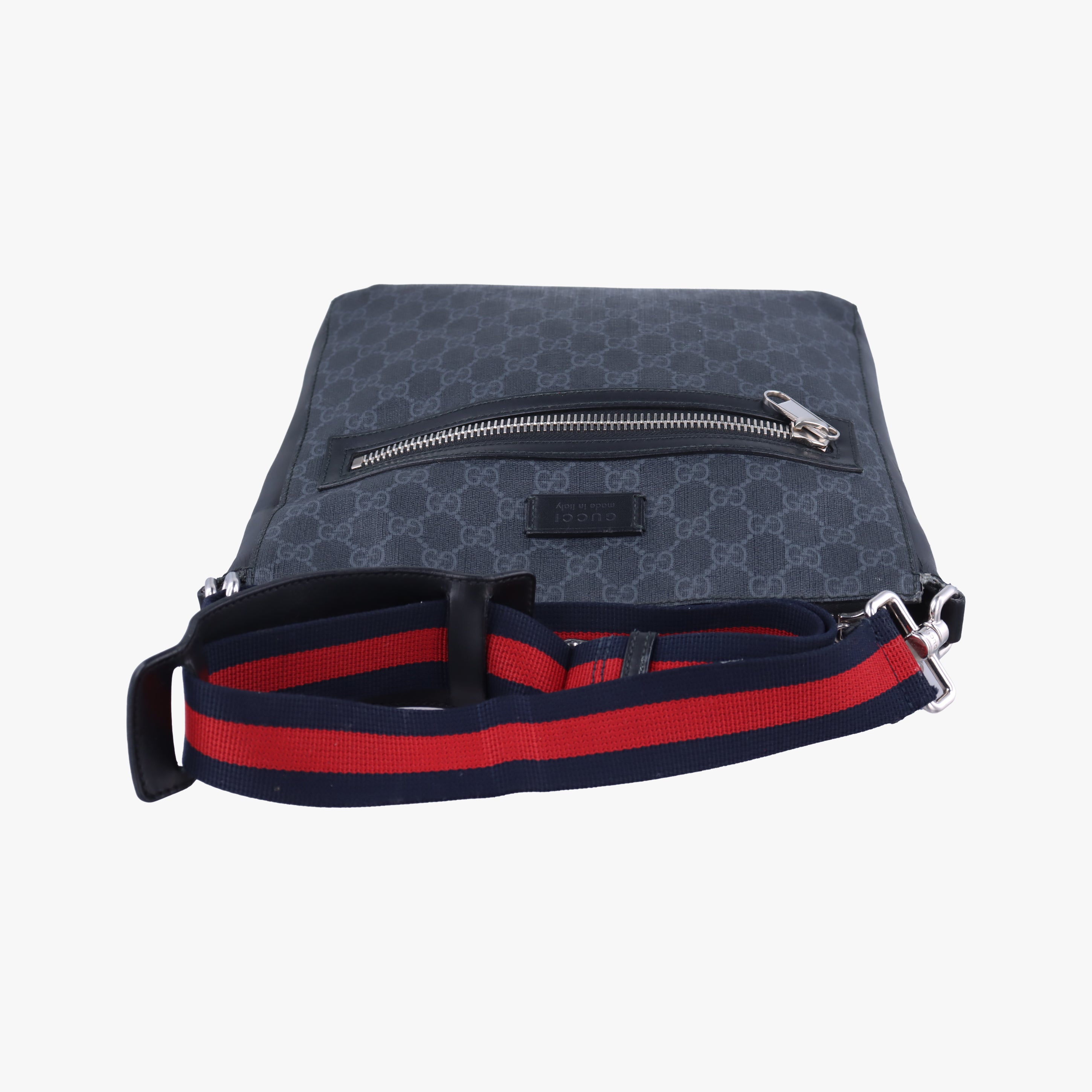 GG Supreme Messenger Black PVC coated canvas 474137 D022555493GGスプリーム メッセンジャー ブラック PVCコーティングキャンバス 474137 D022555493