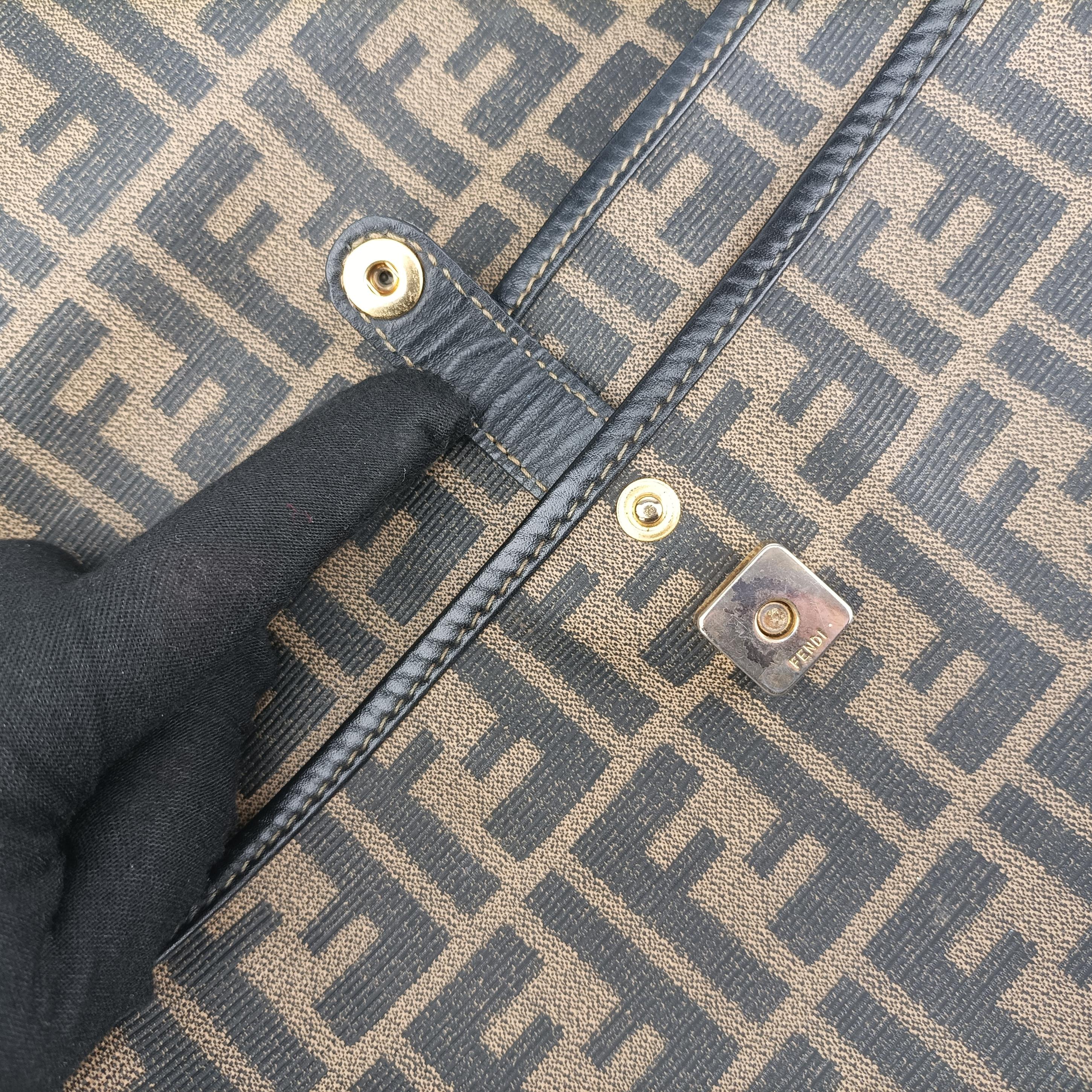 Zucca Brown PVC coated canvas A 00116ズッカ ブラウン PVCコーティングキャンバス A 00116