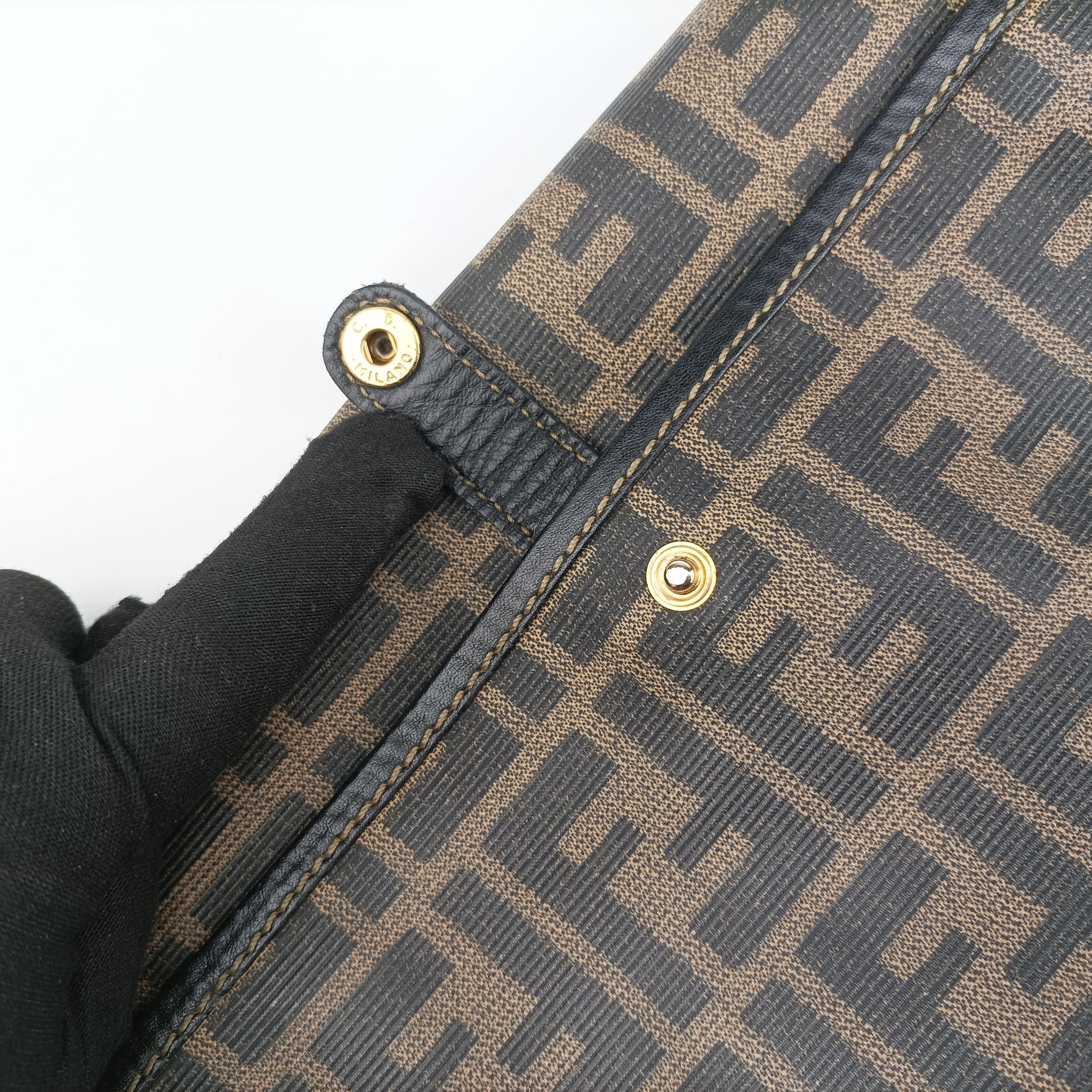 Zucca Brown PVC coated canvas A 00116ズッカ ブラウン PVCコーティングキャンバス A 00116