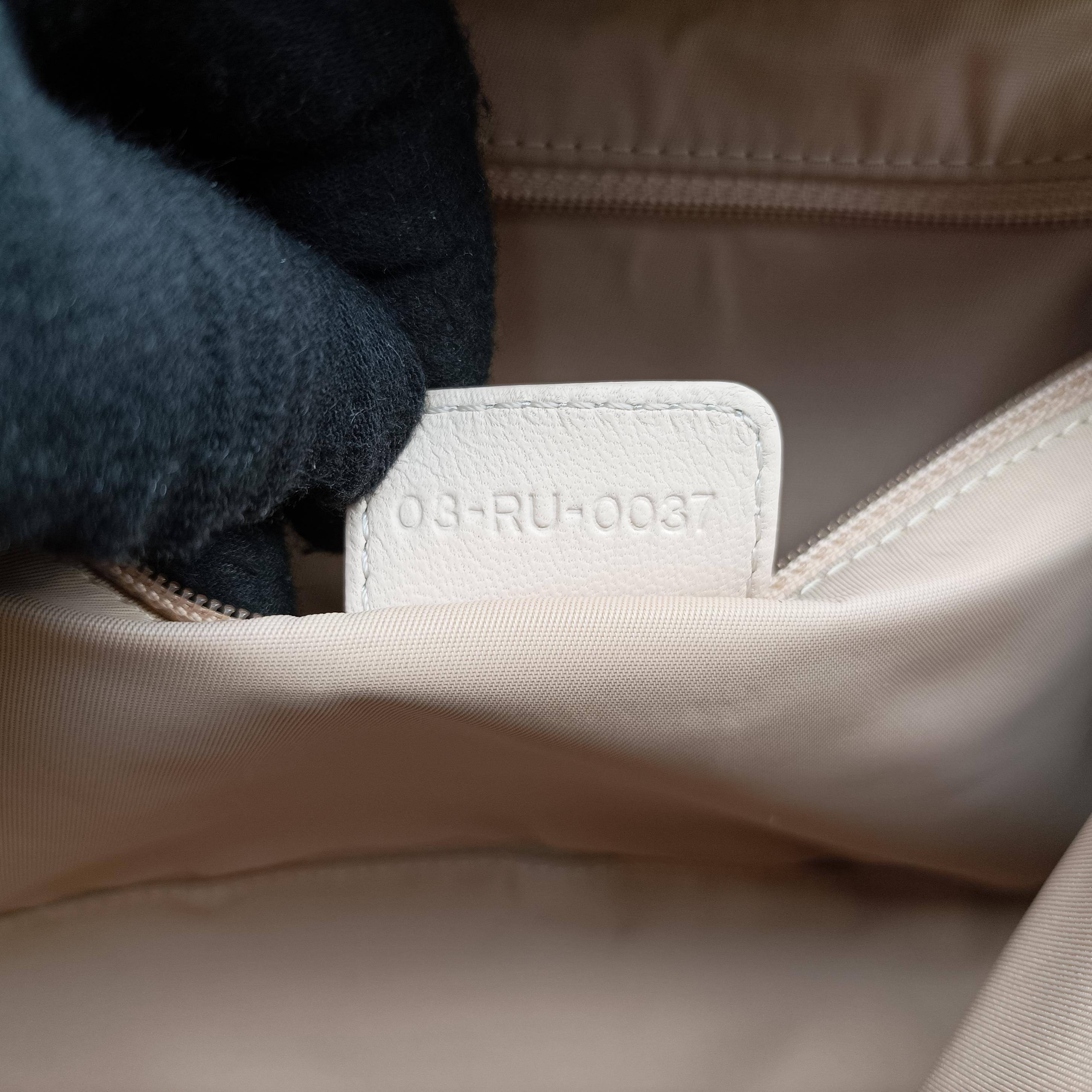 Romantique Trotter Beigex White PVC coated canvas 03-RU-0037ロマンティックトロッター ベージュ×ホワイト PVCコーティングキャンバス 03-RU-0037