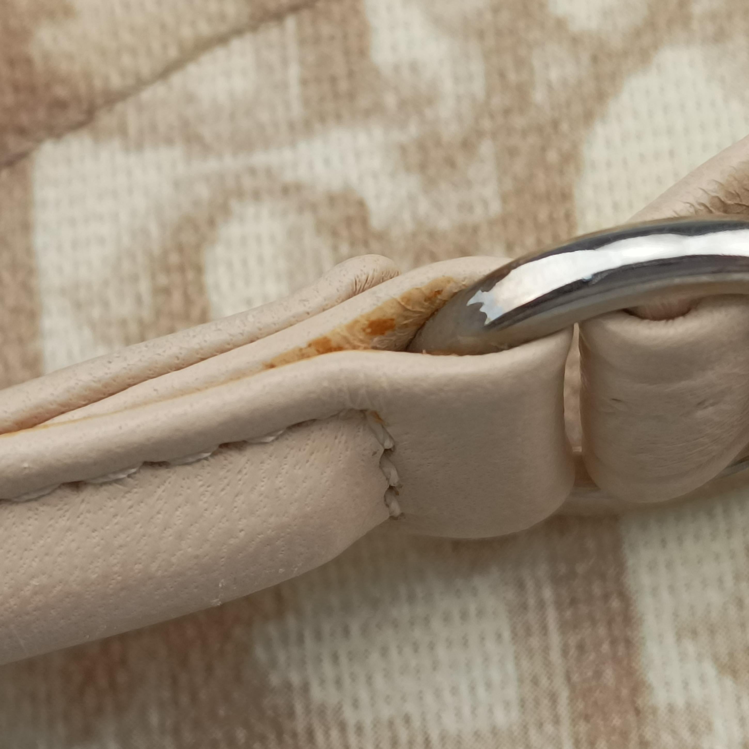 Romantique Trotter Beigex White PVC coated canvas 03-RU-0037ロマンティックトロッター ベージュ×ホワイト PVCコーティングキャンバス 03-RU-0037