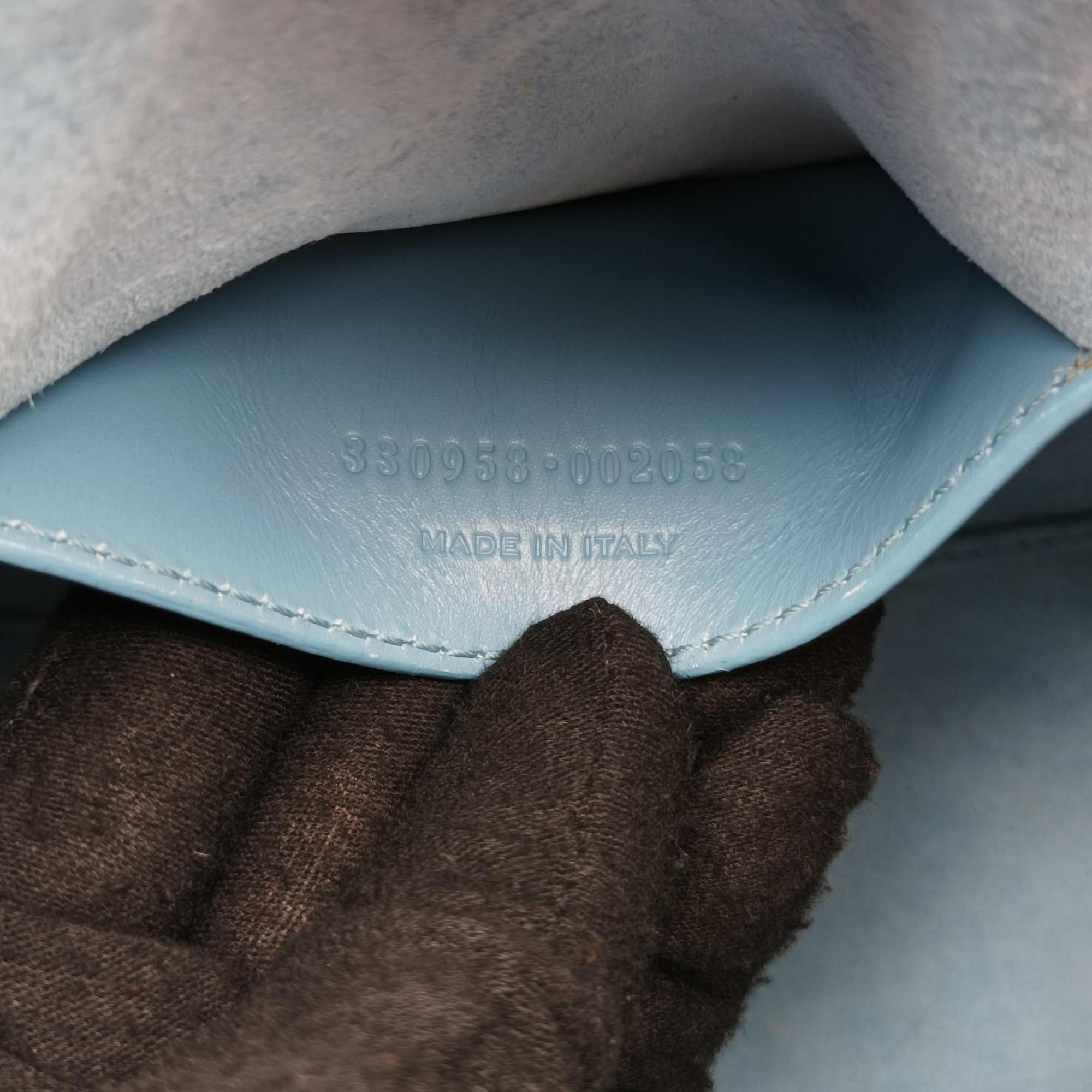 CLASSIC BABY DUFFLE Blue Leather 330958 330958.002058クラシック ベイビーダッフル ブルー レザー 330958 330958.002058