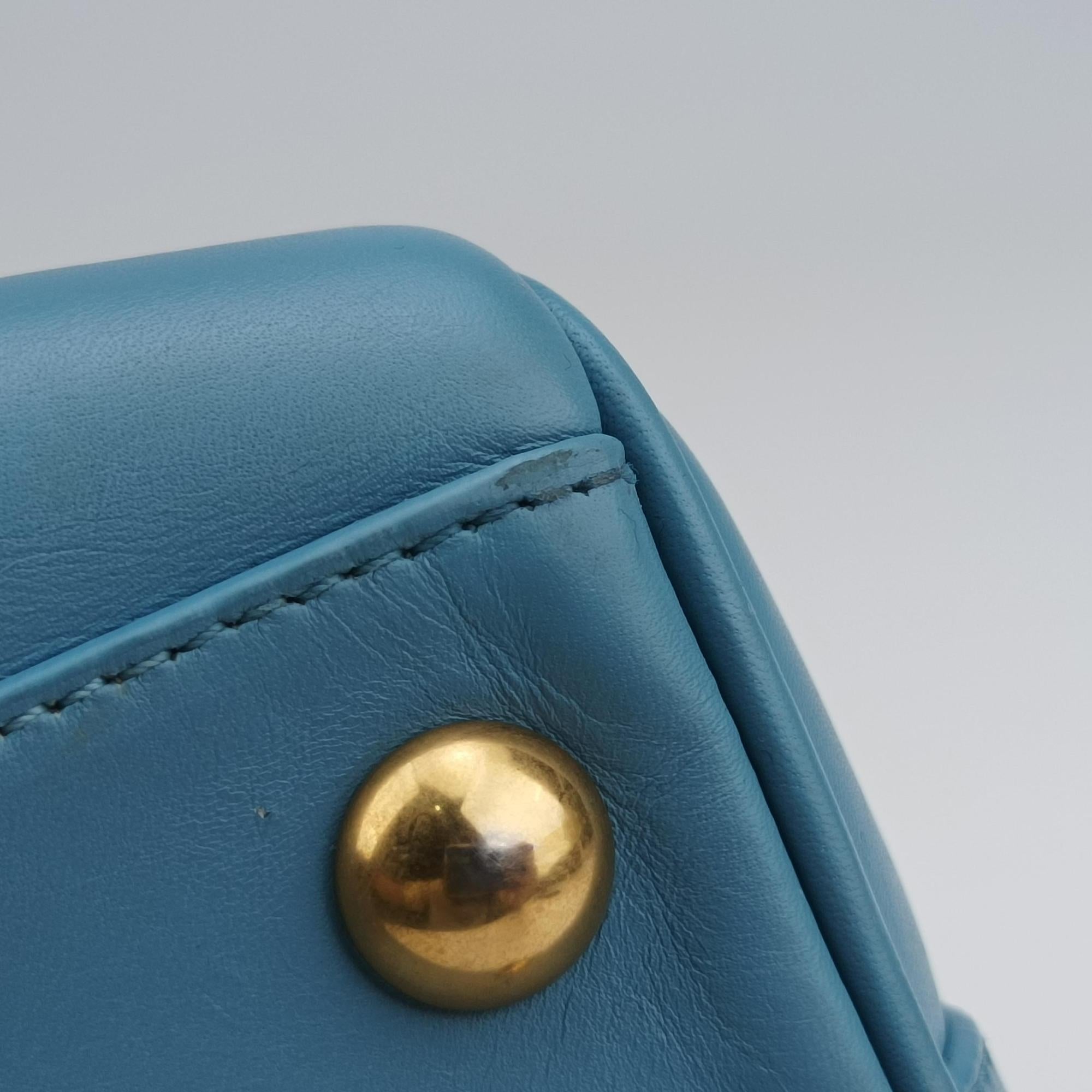 CLASSIC BABY DUFFLE Blue Leather 330958 330958.002058クラシック ベイビーダッフル ブルー レザー 330958 330958.002058