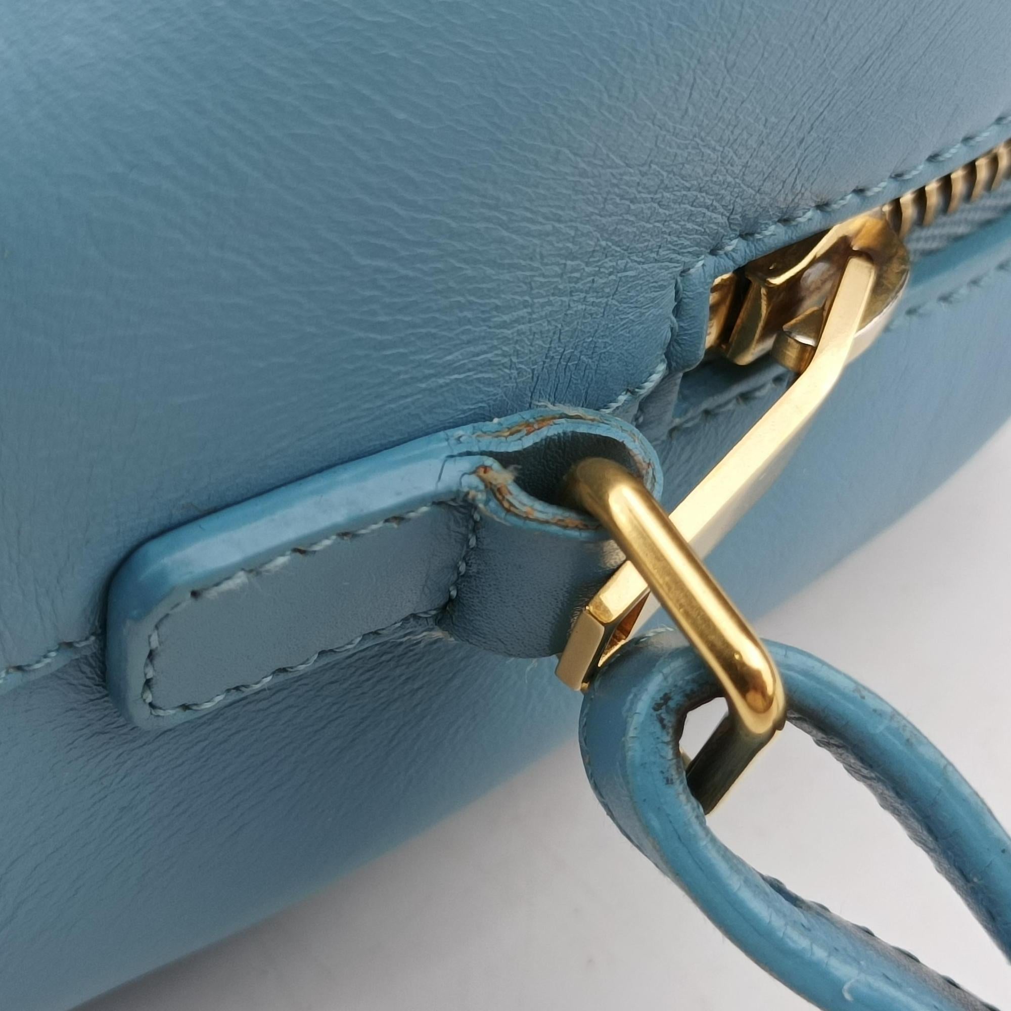 CLASSIC BABY DUFFLE Blue Leather 330958 330958.002058クラシック ベイビーダッフル ブルー レザー 330958 330958.002058