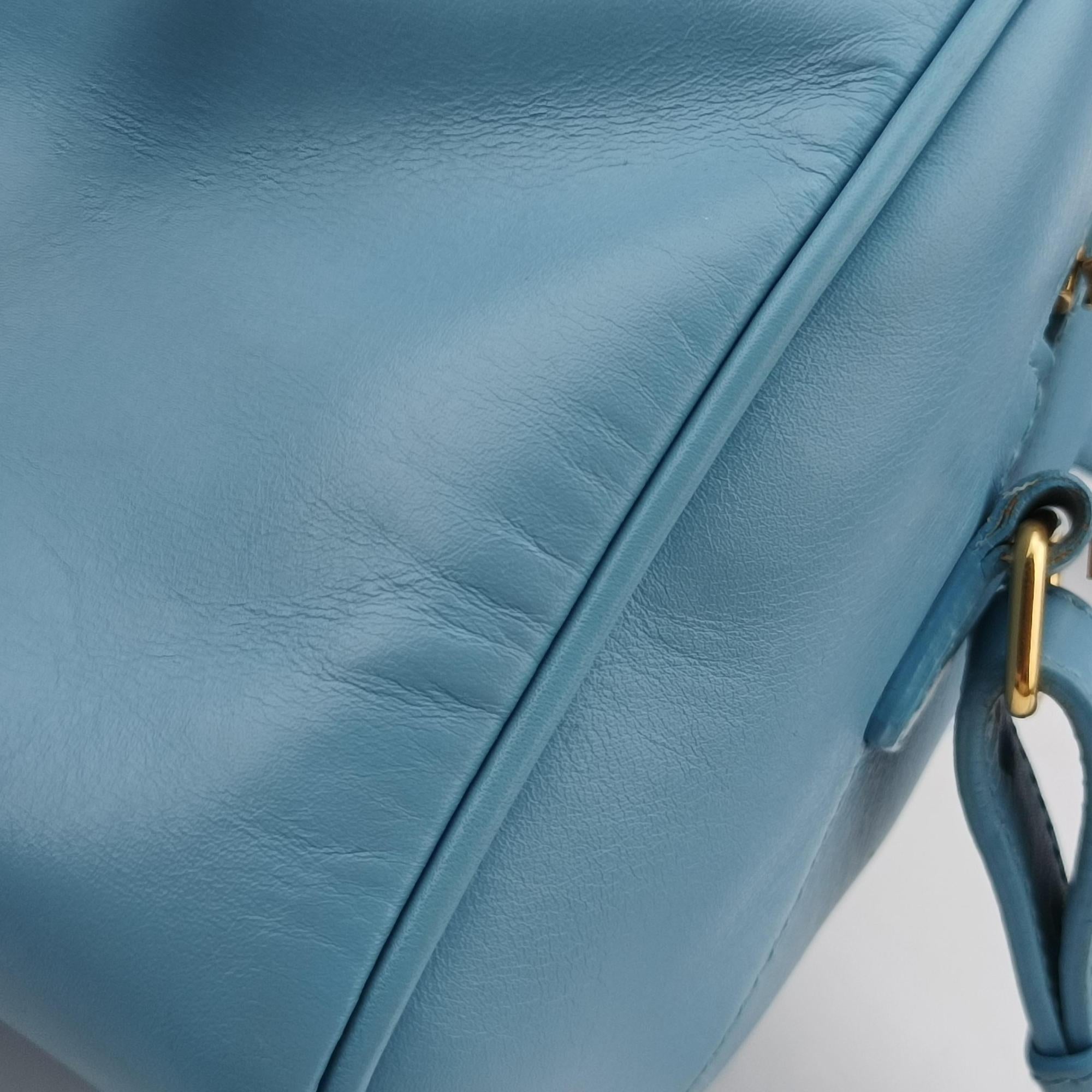 CLASSIC BABY DUFFLE Blue Leather 330958 330958.002058クラシック ベイビーダッフル ブルー レザー 330958 330958.002058