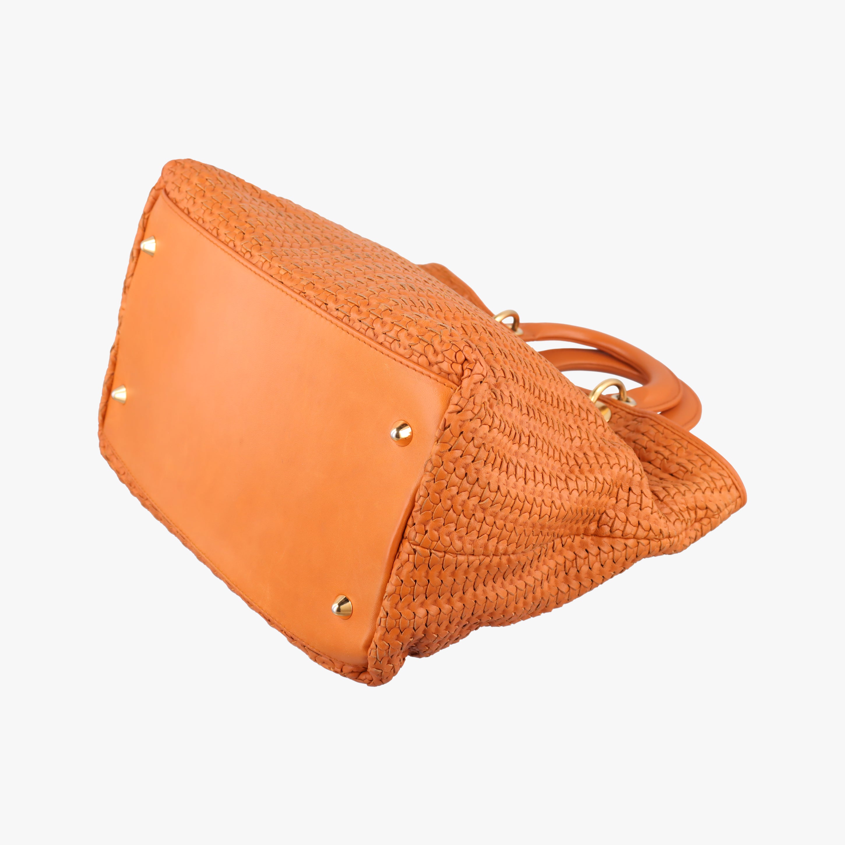 Soft Lady Dior orange lambskin 194-BM-1017ソフト レディディオール オレンジ ラムスキン 194-BM-1017