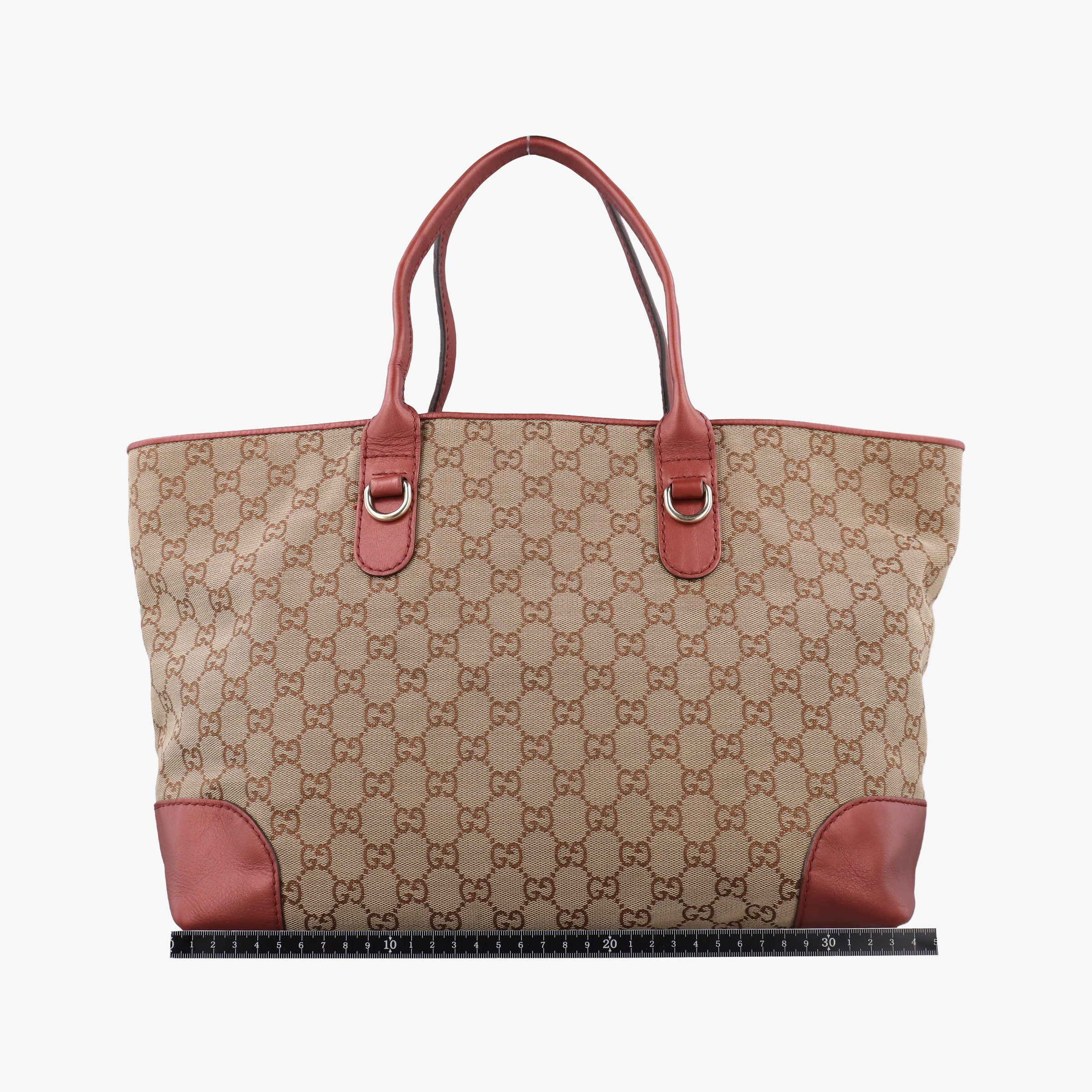 Heart Bit charm Brown×Red canvas×Leather 269956 G013661499ハートビット チャーム ブラウン×レッド キャンバス×レザー 269956 G013661499