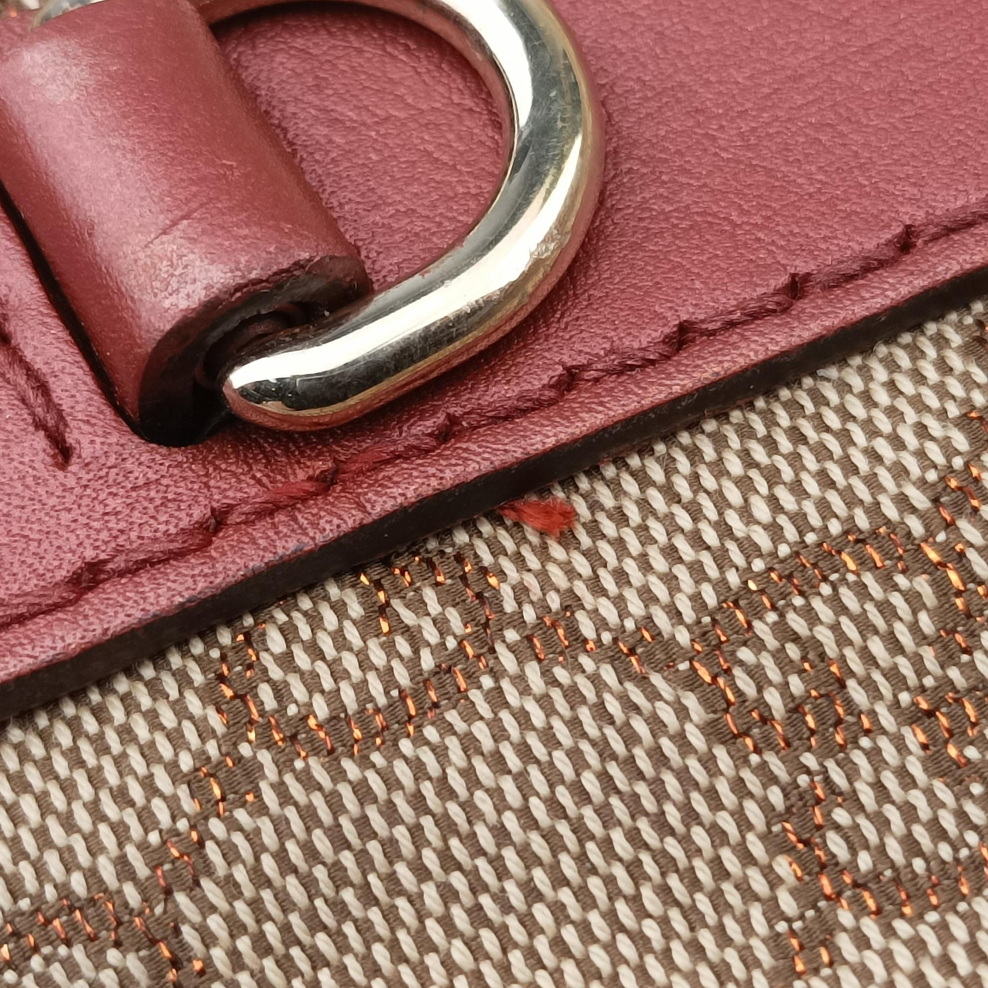 Heart Bit charm Brown×Red canvas×Leather 269956 G013661499ハートビット チャーム ブラウン×レッド キャンバス×レザー 269956 G013661499