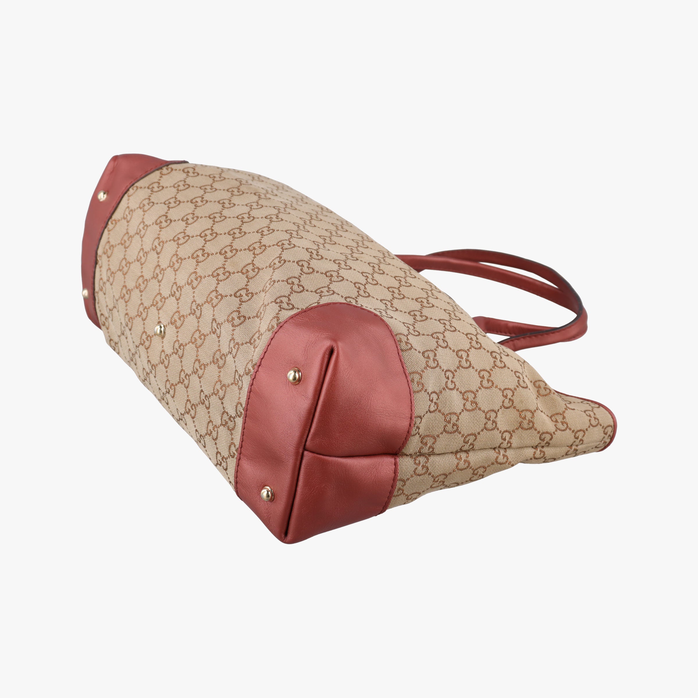 Heart Bit charm Brown×Red canvas×Leather 269956 G013661499ハートビット チャーム ブラウン×レッド キャンバス×レザー 269956 G013661499