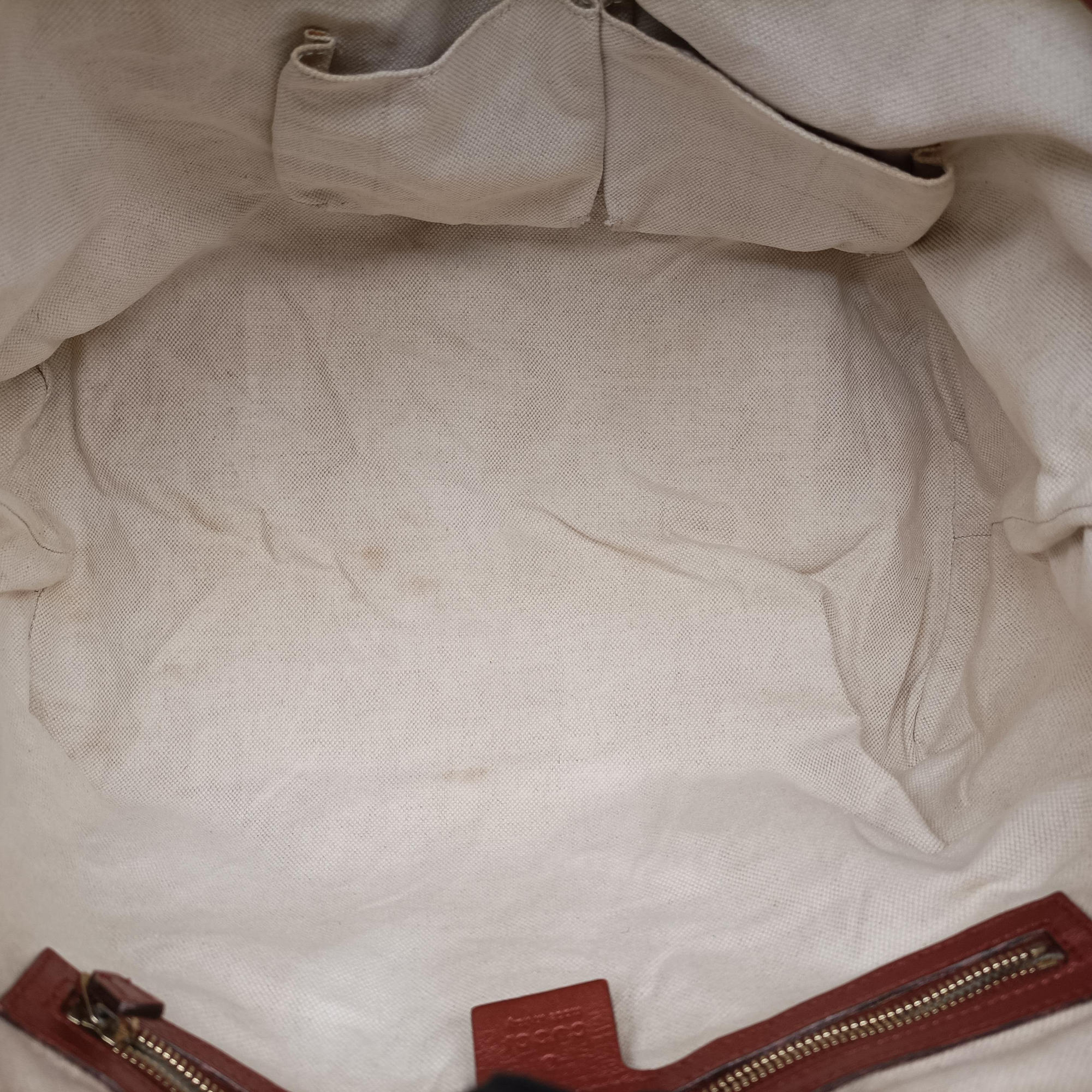 Heart Bit charm Brown×Red canvas×Leather 269956 G013661499ハートビット チャーム ブラウン×レッド キャンバス×レザー 269956 G013661499