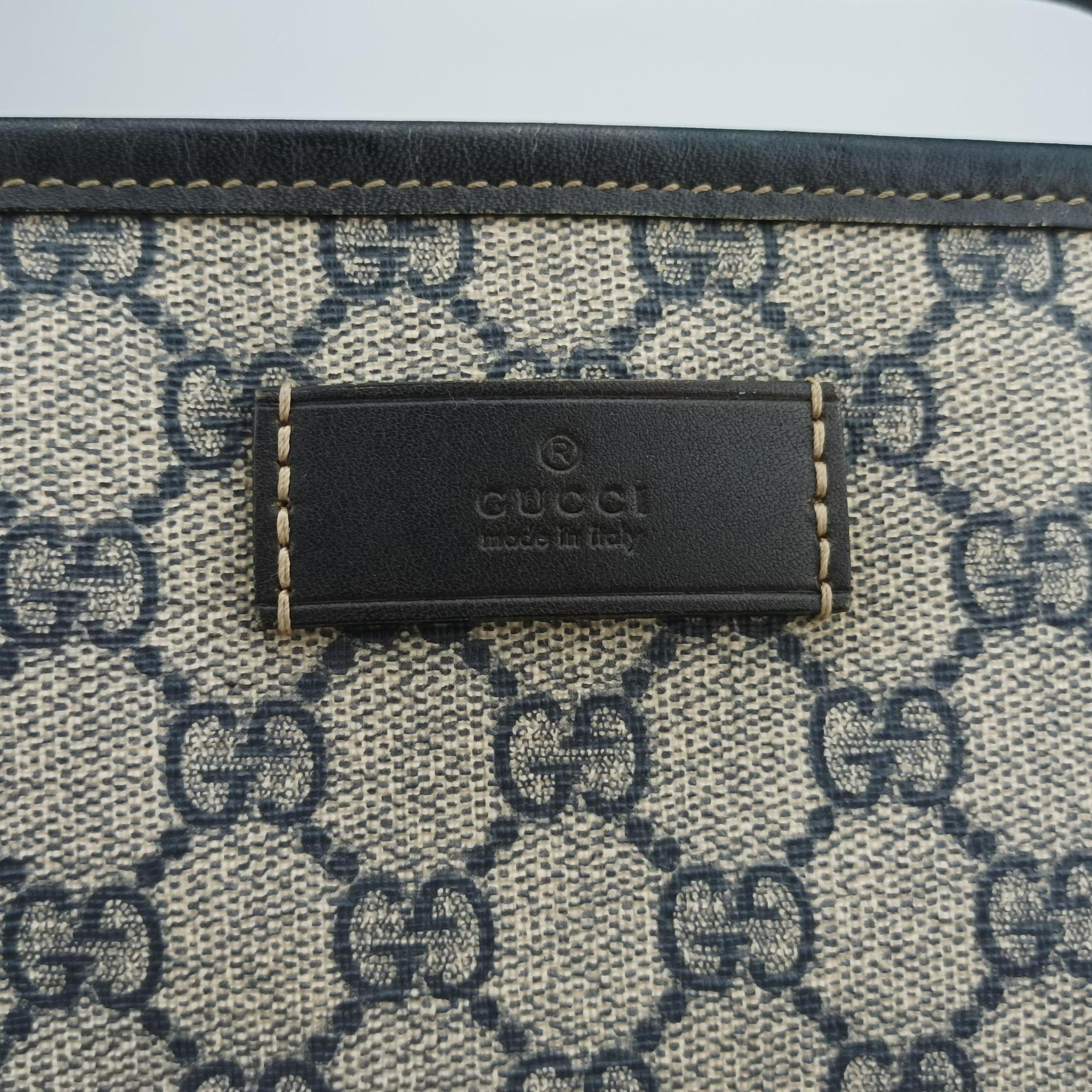 GG Imprime Beige x Navy PVC coated canvas 211138 C012667151GGインプリメ ベージュ×ネイビー PVCコーティングキャンバス 211138 C012667151