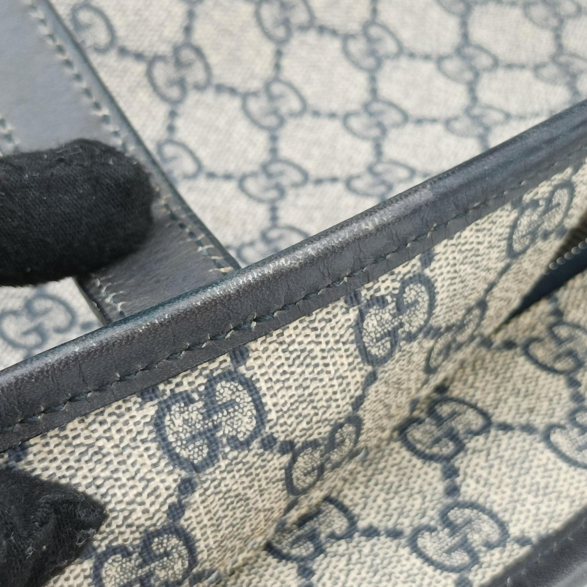 GG Imprime Beige x Navy PVC coated canvas 211138 C012667151GGインプリメ ベージュ×ネイビー PVCコーティングキャンバス 211138 C012667151