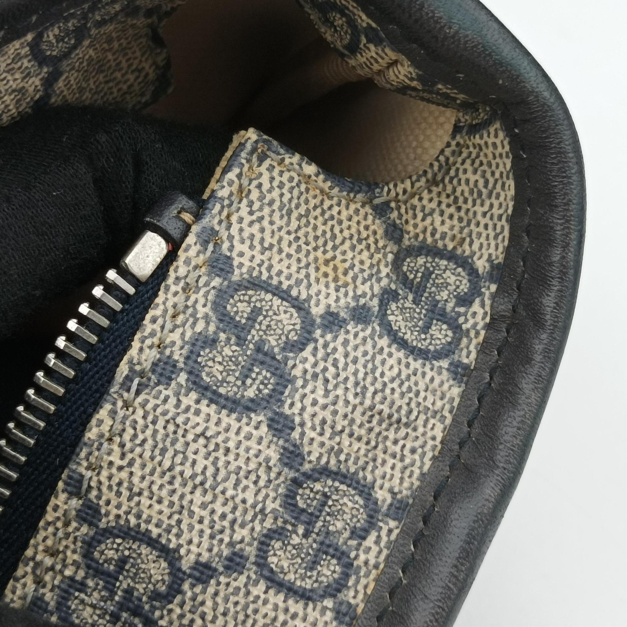 GG Imprime Beige x Navy PVC coated canvas 211138 C012667151GGインプリメ ベージュ×ネイビー PVCコーティングキャンバス 211138 C012667151