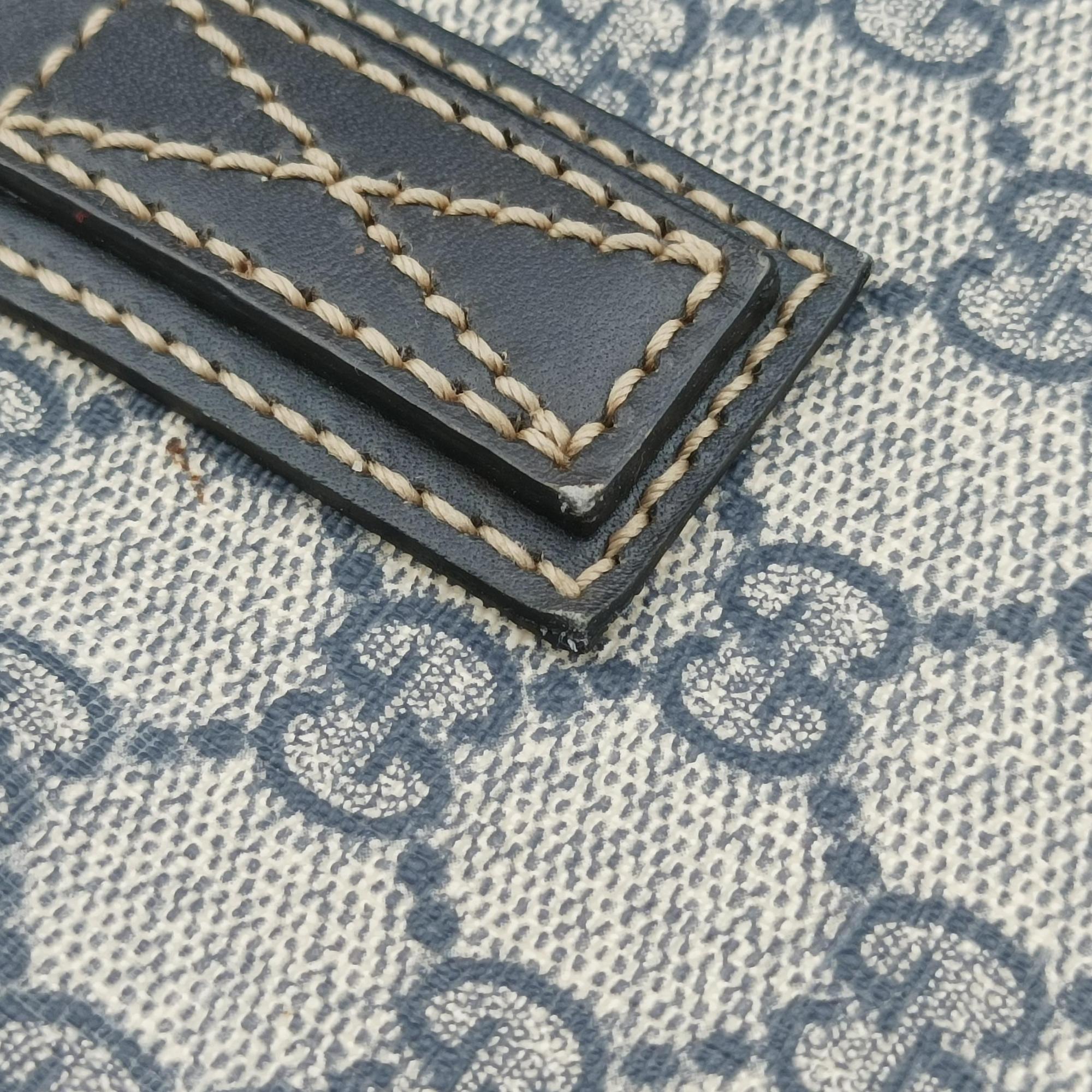 GG Imprime Beige x Navy PVC coated canvas 211138 C012667151GGインプリメ ベージュ×ネイビー PVCコーティングキャンバス 211138 C012667151